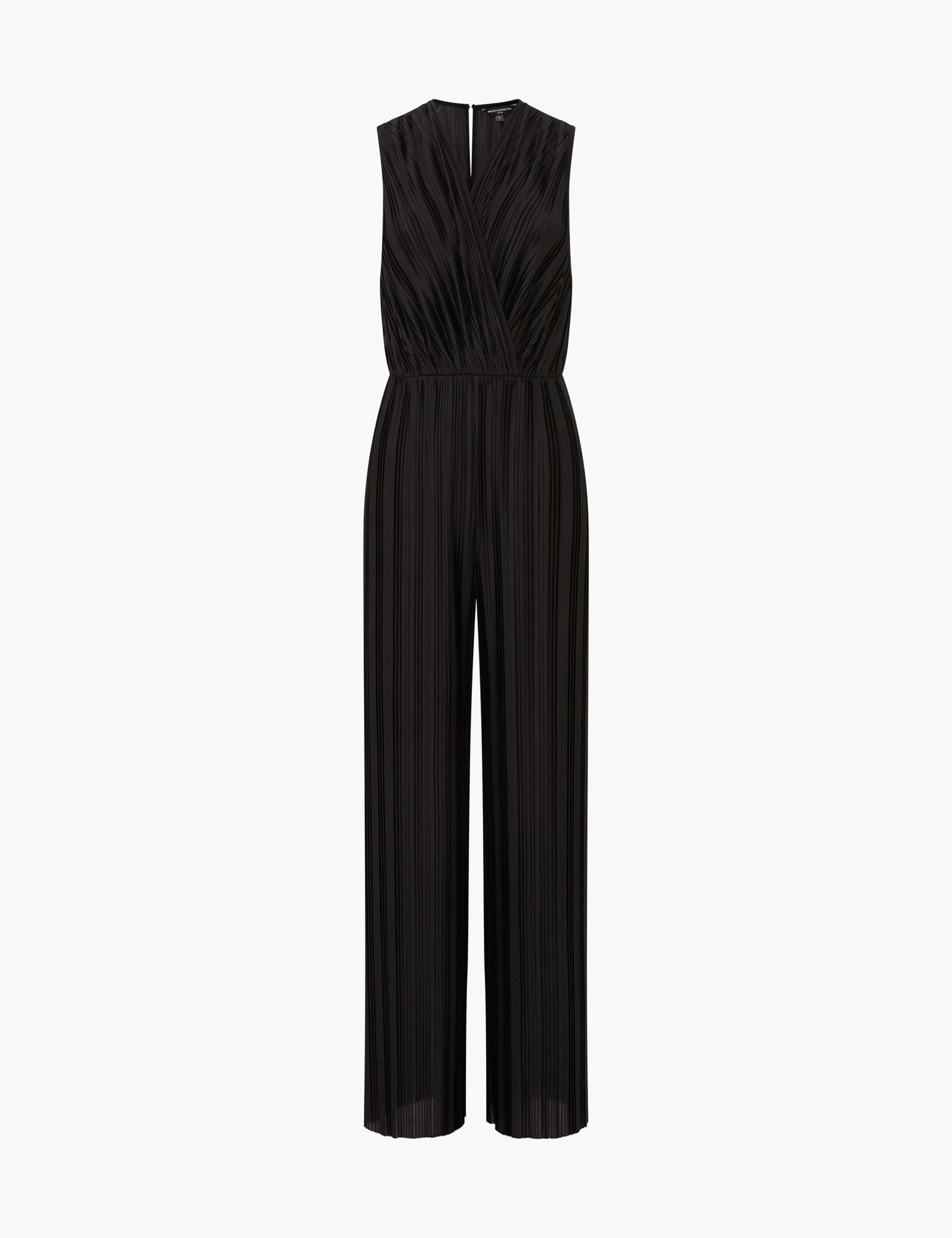 Plissé V-Neck Jumpsuit 2 of 4