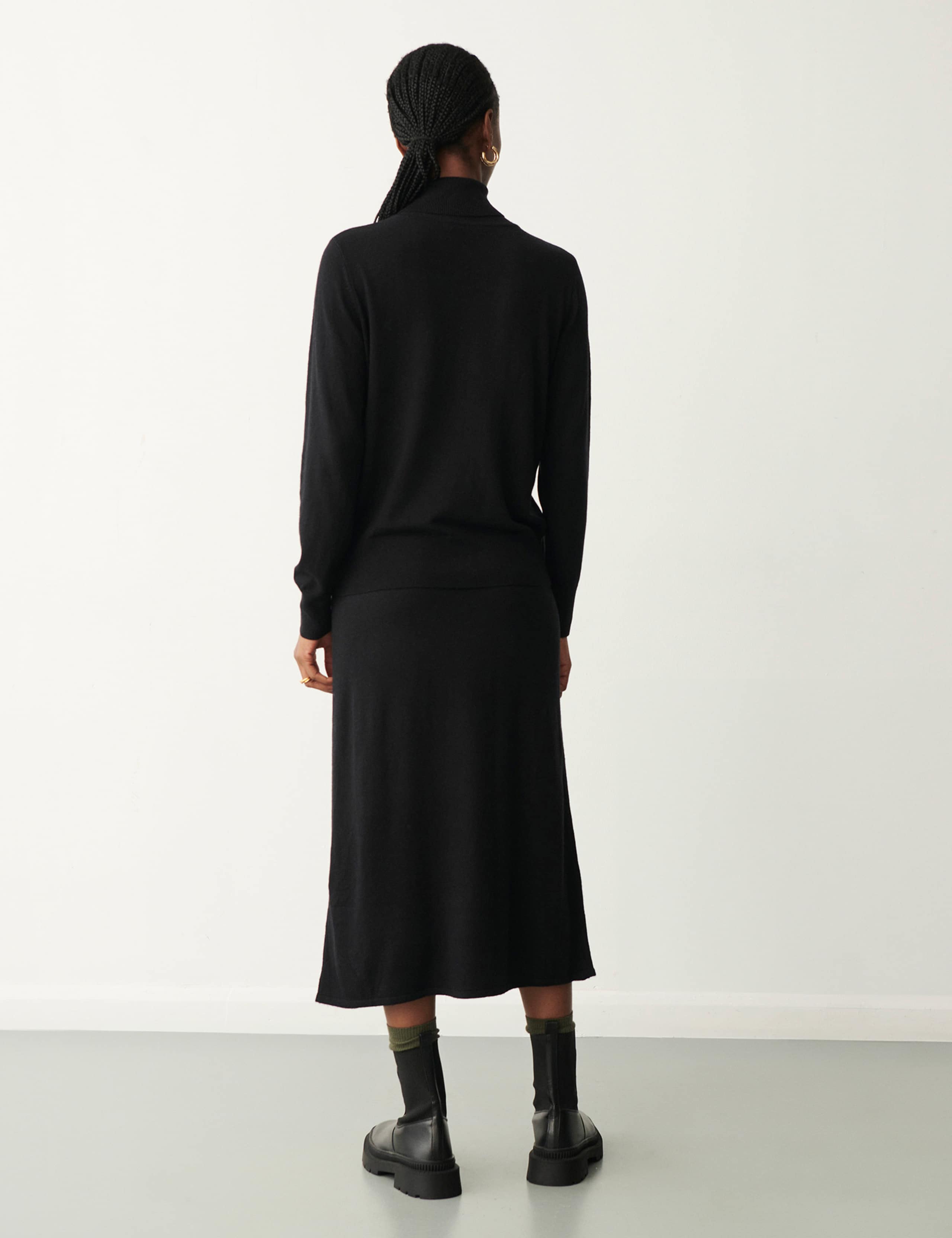 Rayon Blend Roll Neck Relaxed Jumper 3 of 4