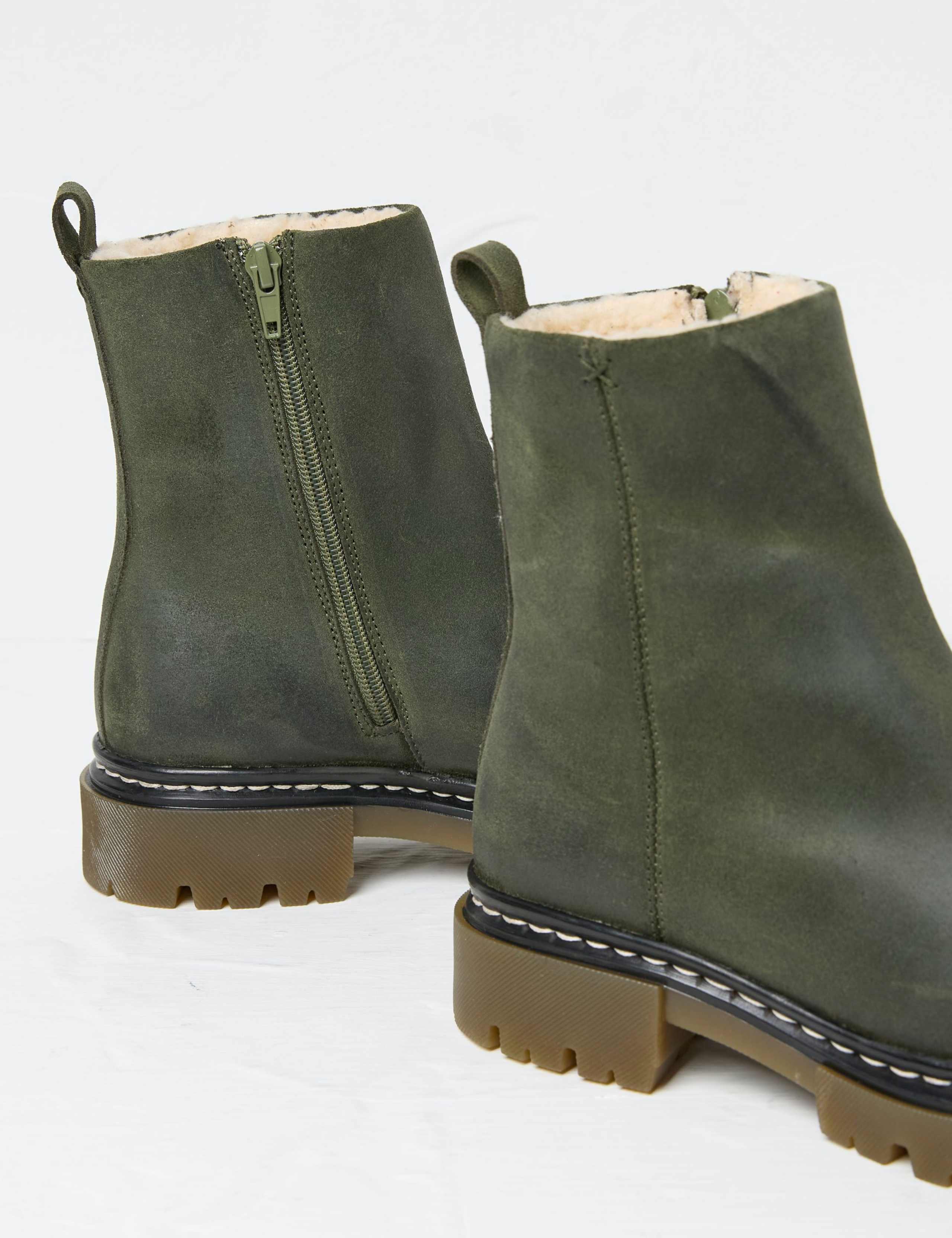 Leather Platform Ankle Boots 2 of 3