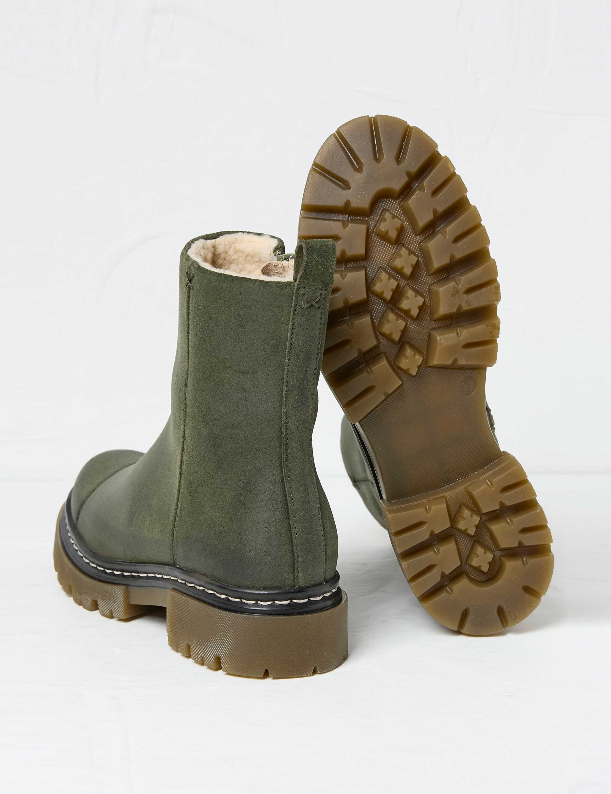 Leather Platform Ankle Boots 3 of 3