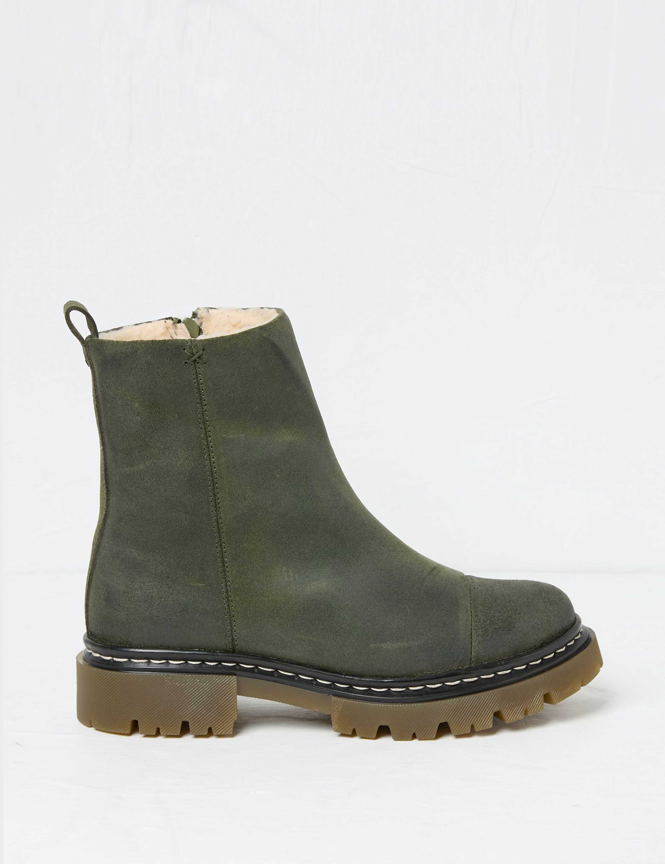 Leather Platform Ankle Boots 1 of 3