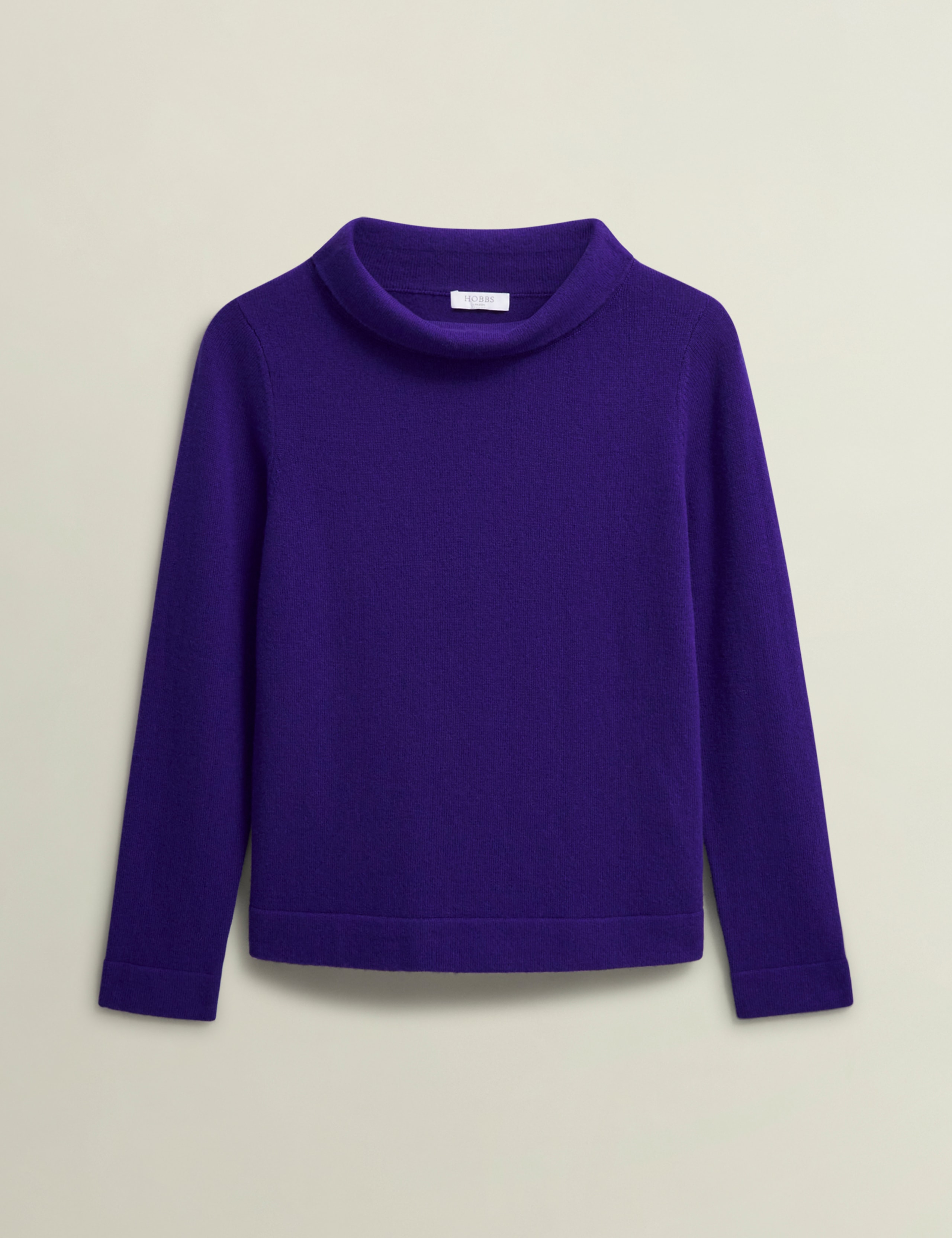 Merino Wool Rich Textured Roll Neck Jumper 2 of 6