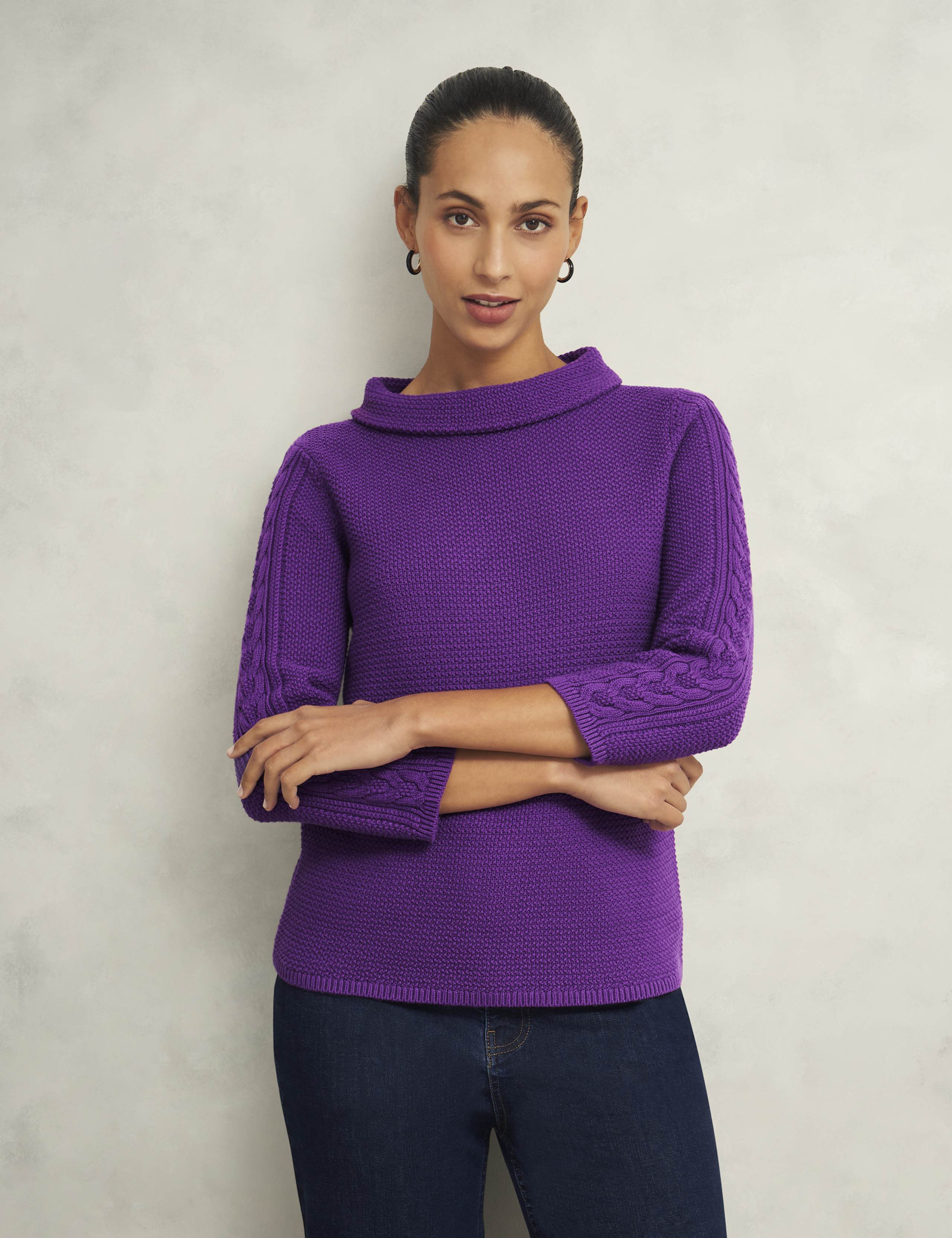 Pure Cotton Textured Jumper 6 of 6