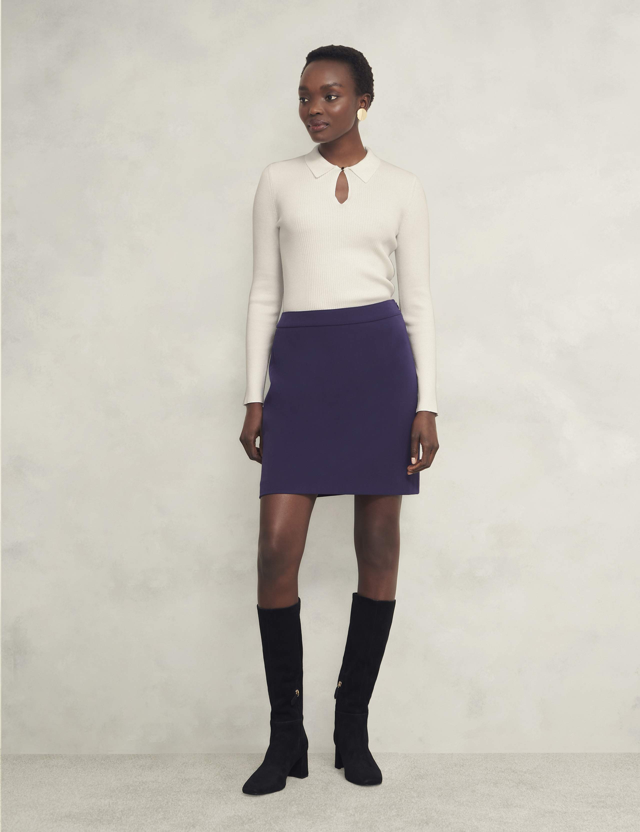 Knitted Collared Textured Shirt 3 of 6