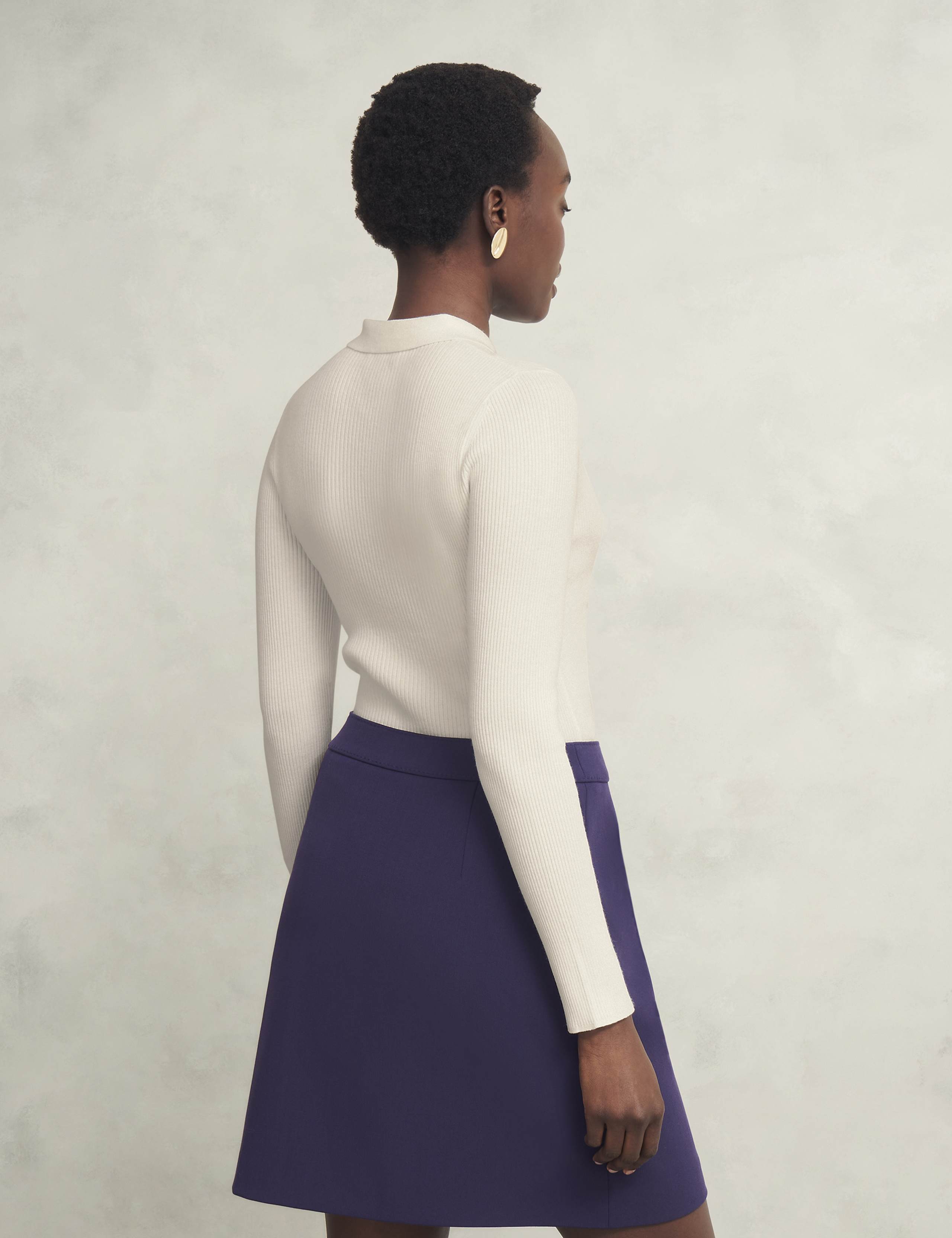 Knitted Collared Textured Shirt 4 of 6