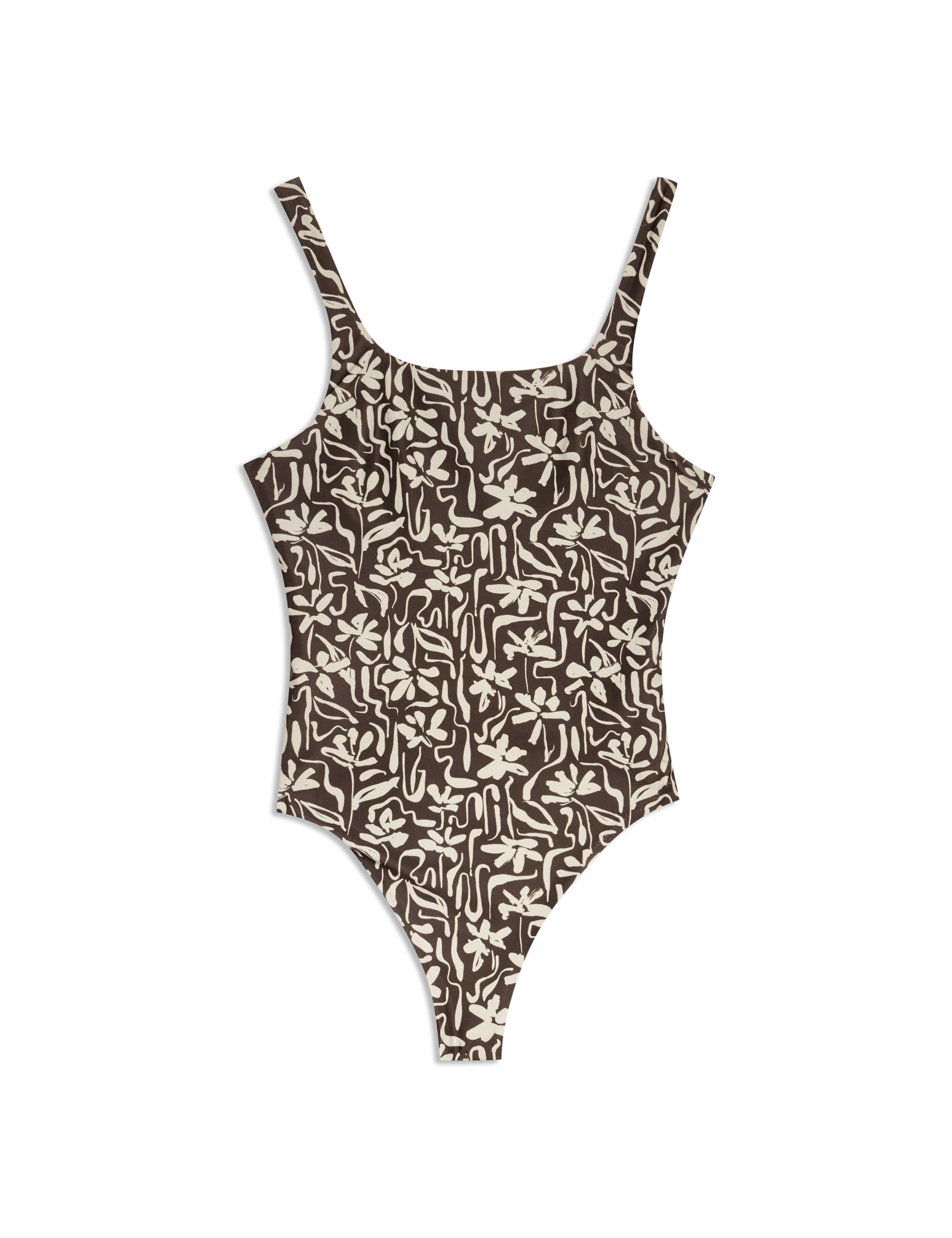 Brushstroke Floral Swimsuit 2 of 5
