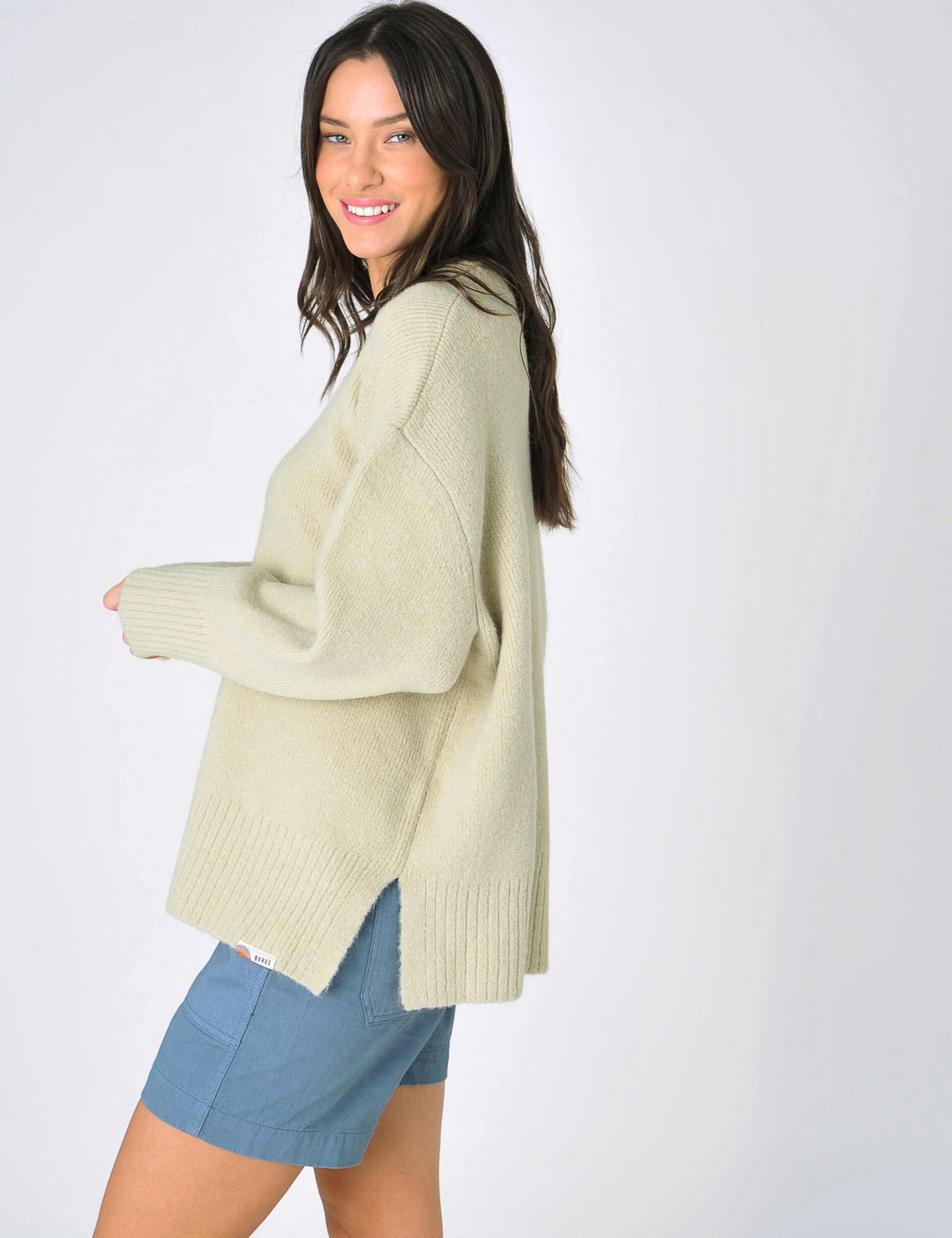 Crew Neck Relaxed Jumper with Wool 1 of 5