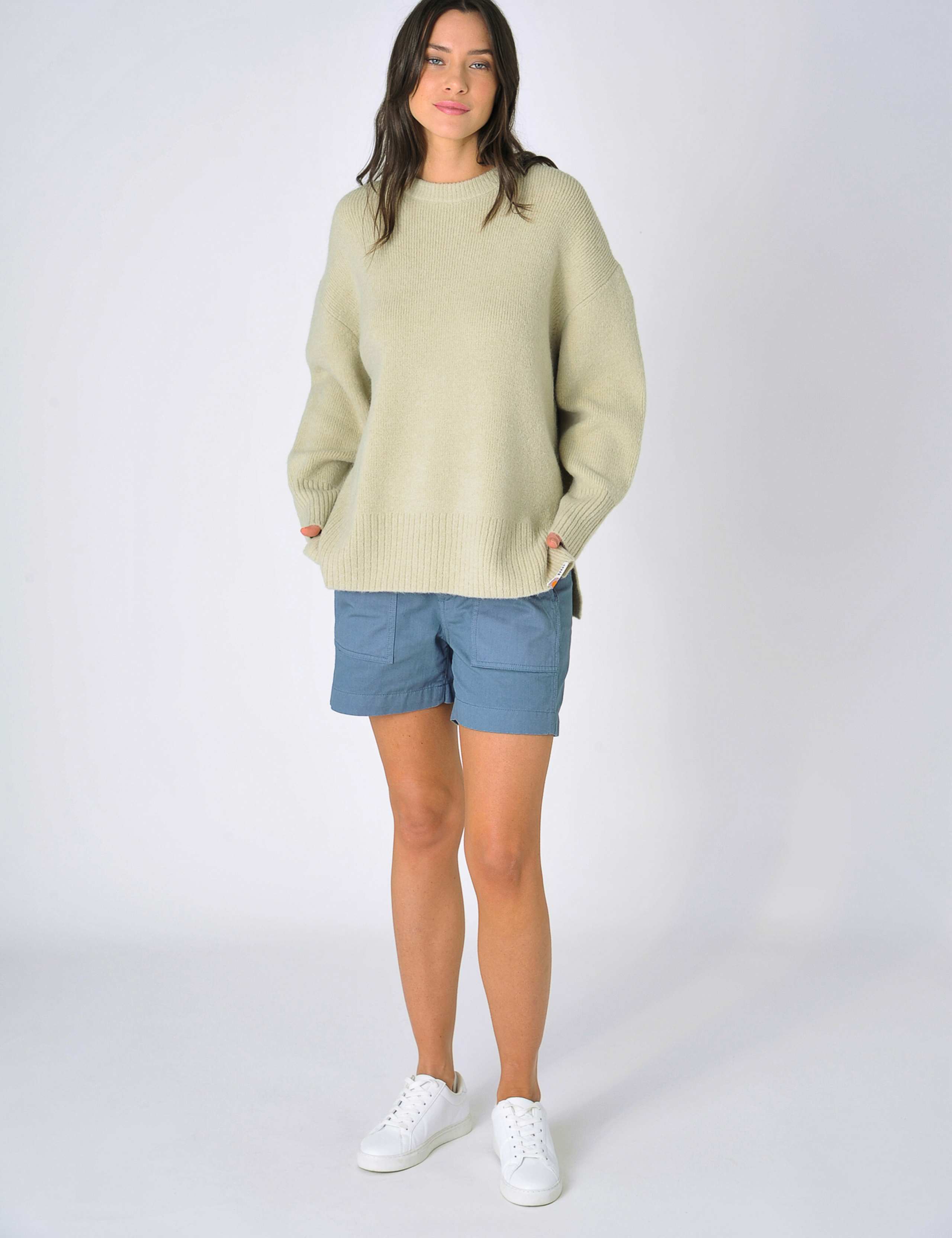 Crew Neck Relaxed Jumper with Wool 3 of 5