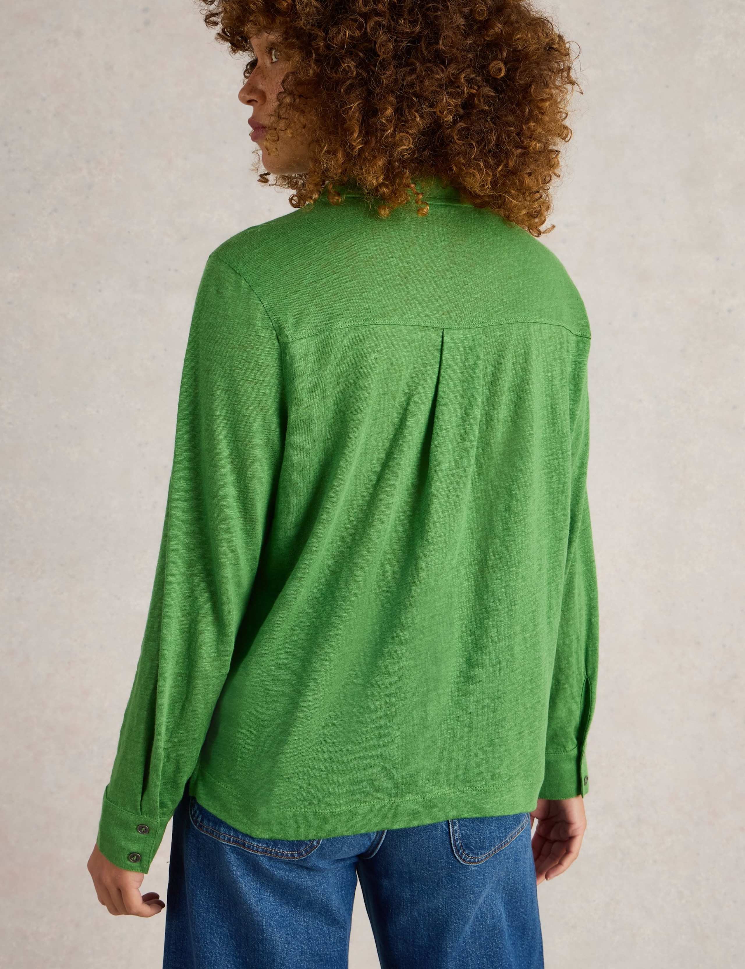 Pure Linen Collared Shirt 4 of 6