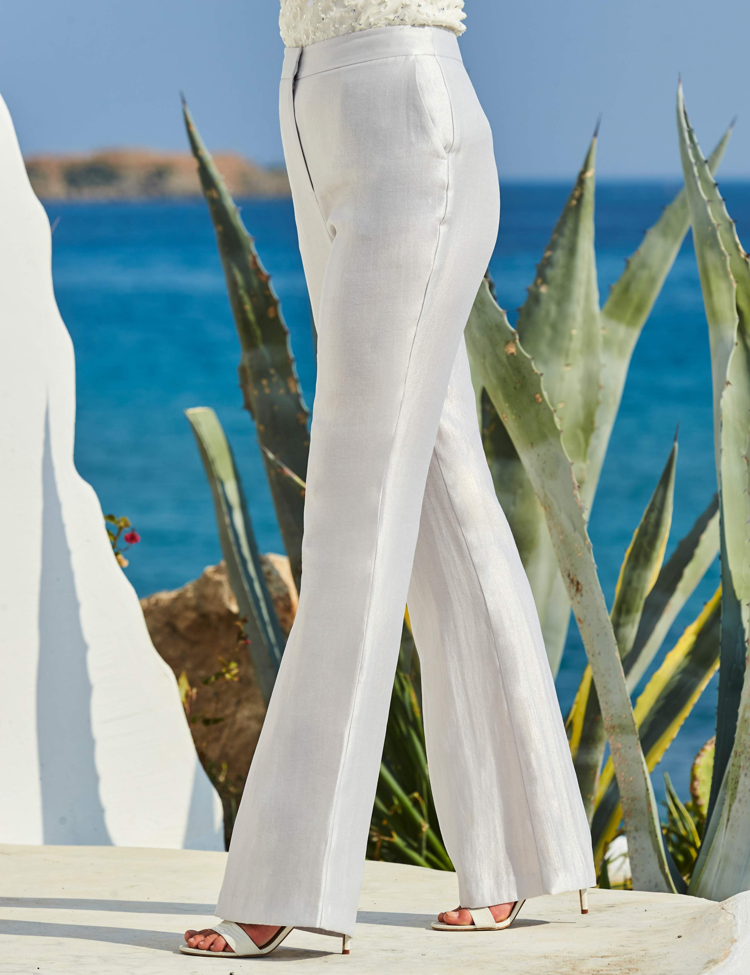 Metallic Flared Trousers 4 of 5