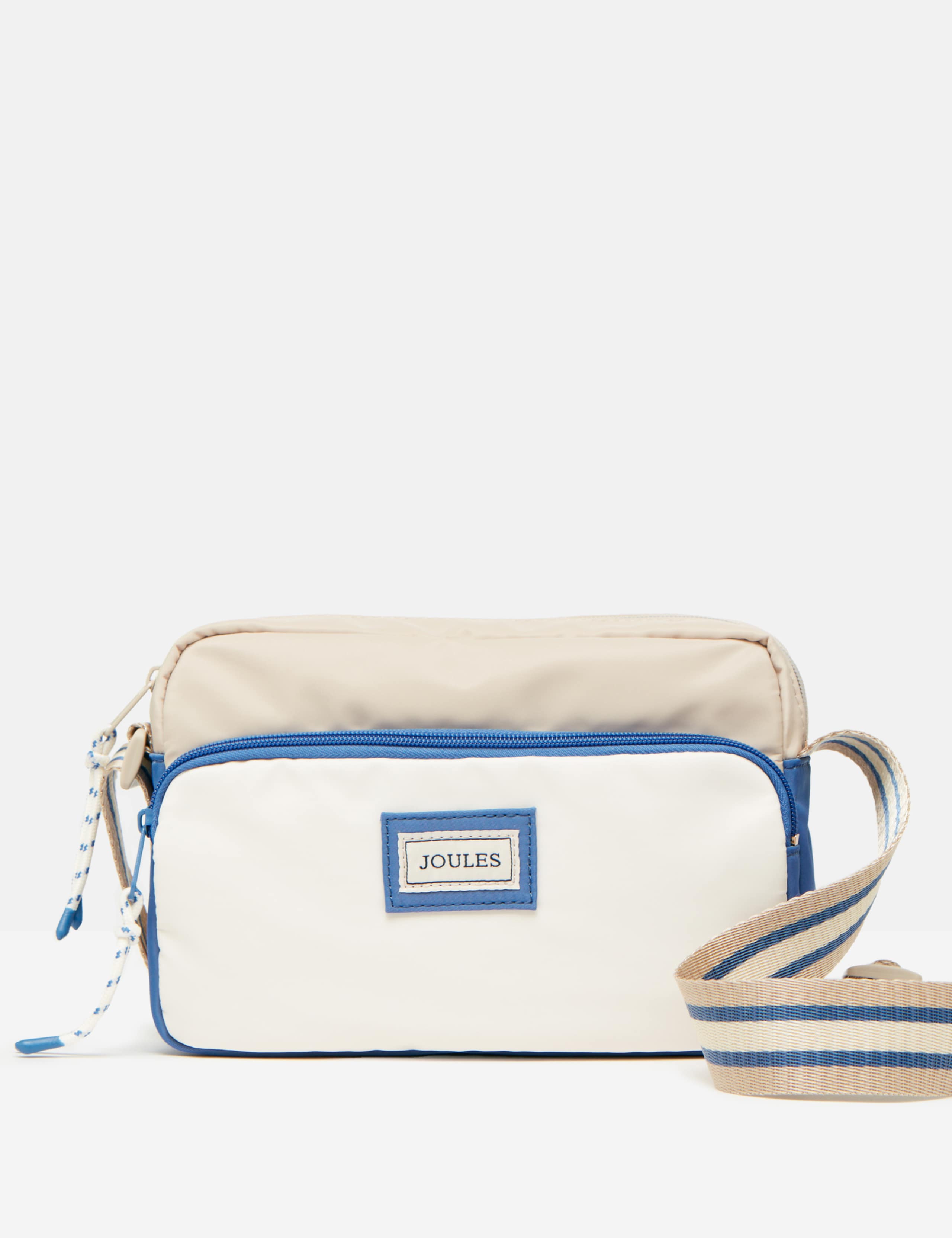 Fabric Colour Block Cross Body Bag 1 of 4