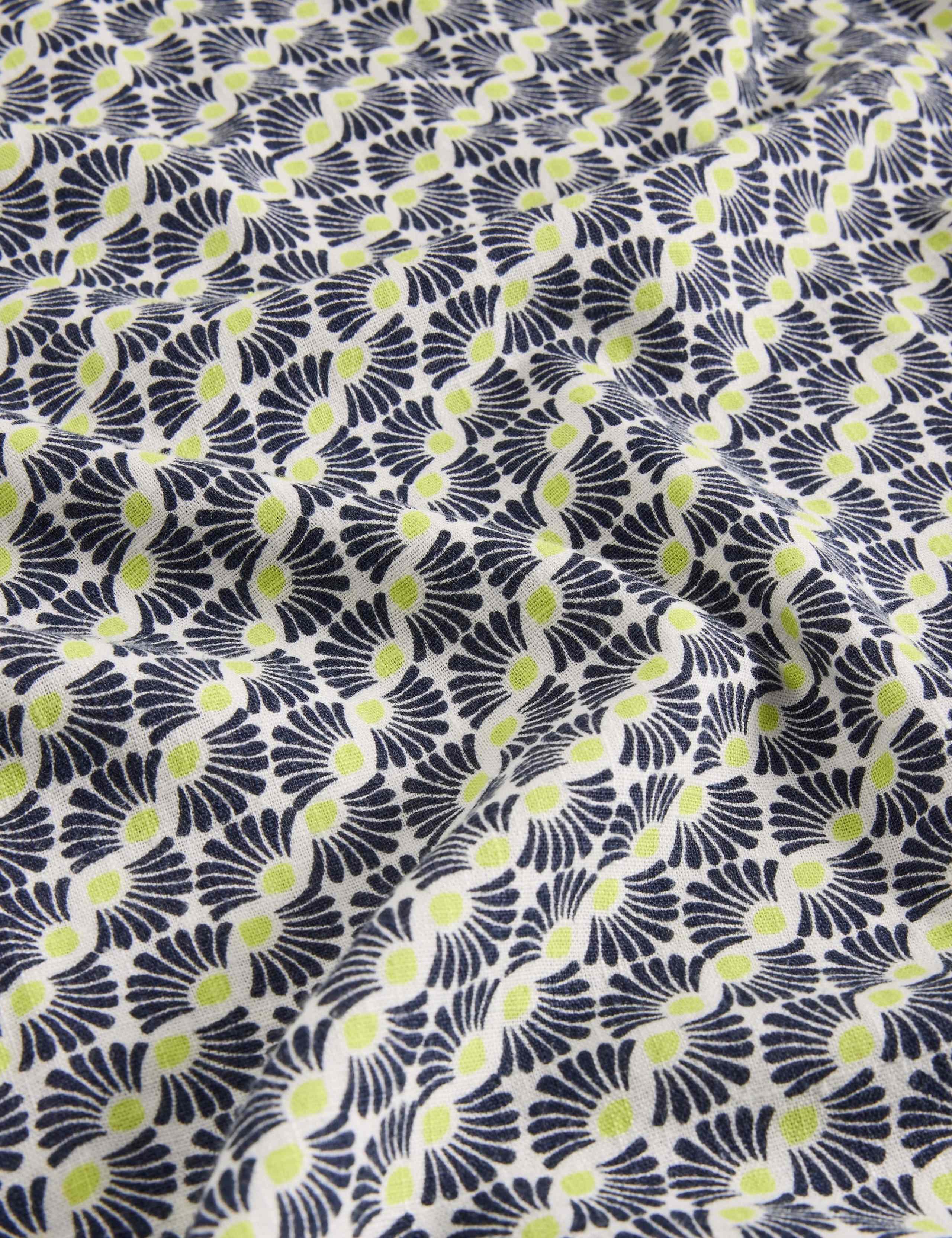 Printed V-Neck Tea Dress 6 of 6