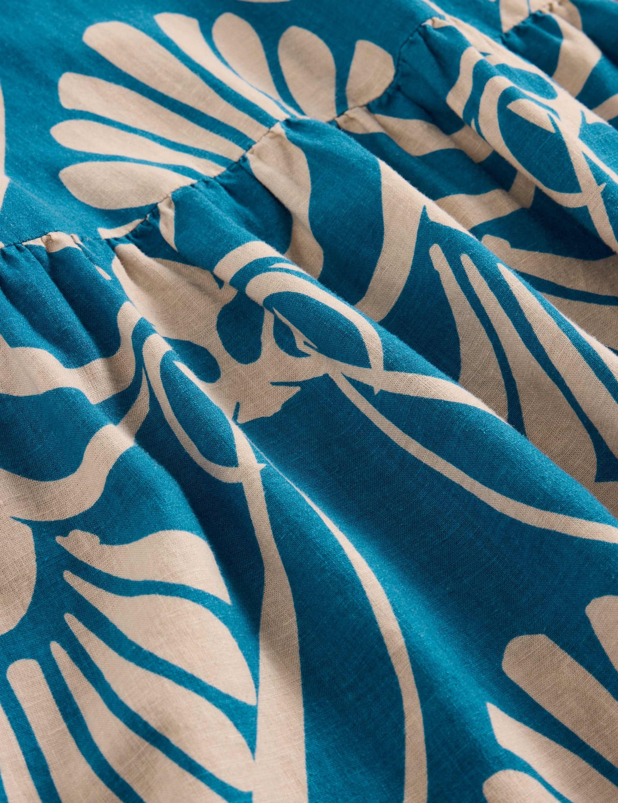Linen Rich Printed Tea Dress 6 of 6