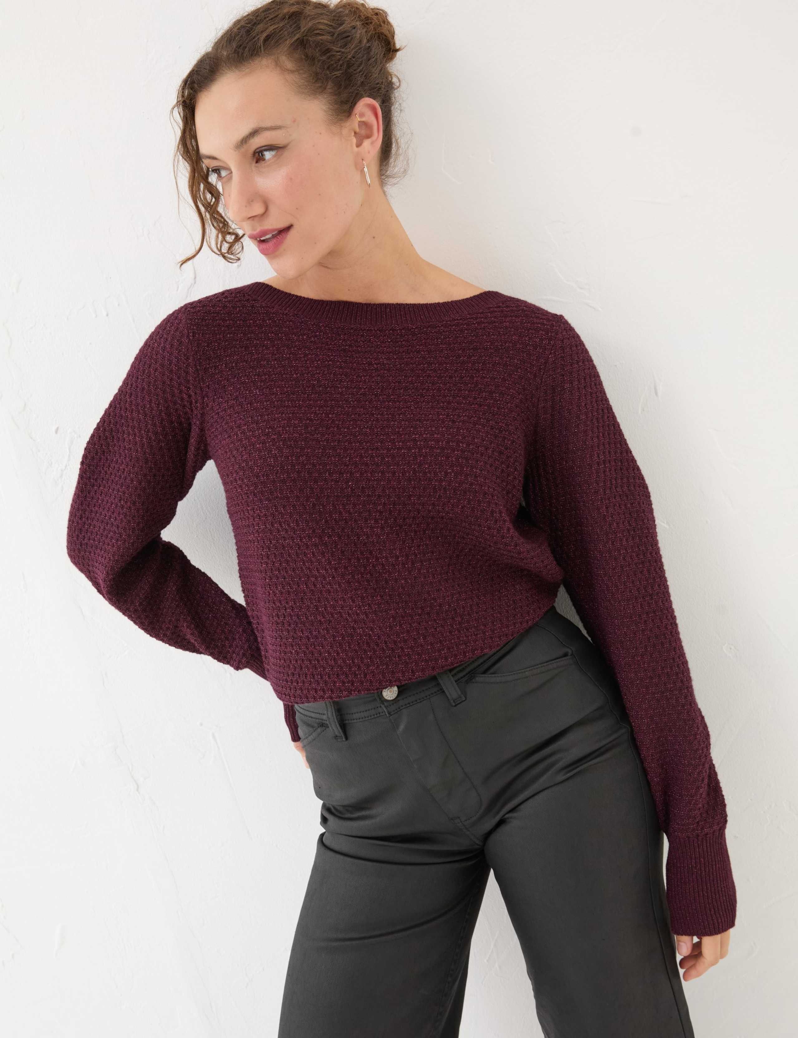Cotton Blend Sparkle Jumper 1 of 5