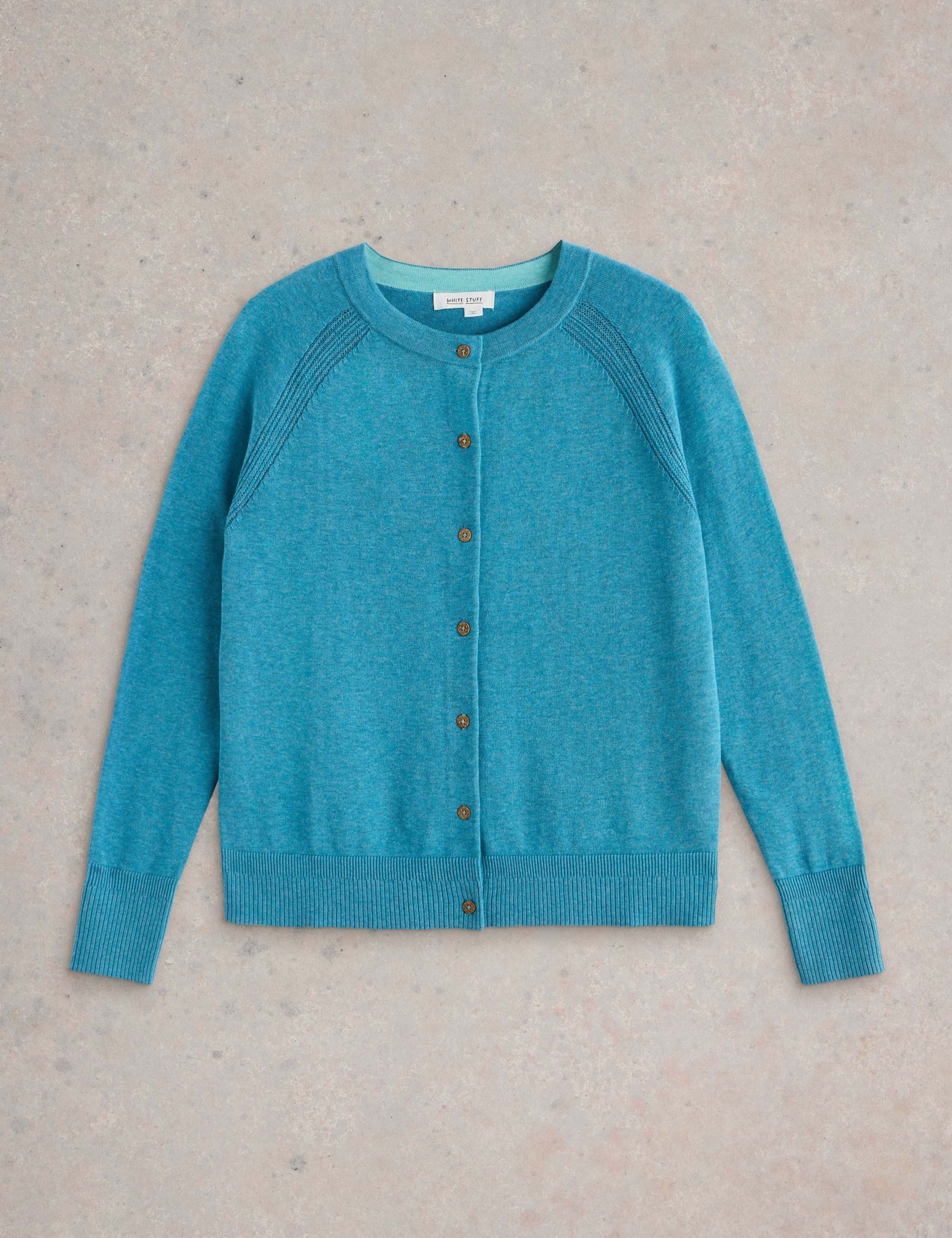 Pure Cotton Crew Neck Cardigan 2 of 7
