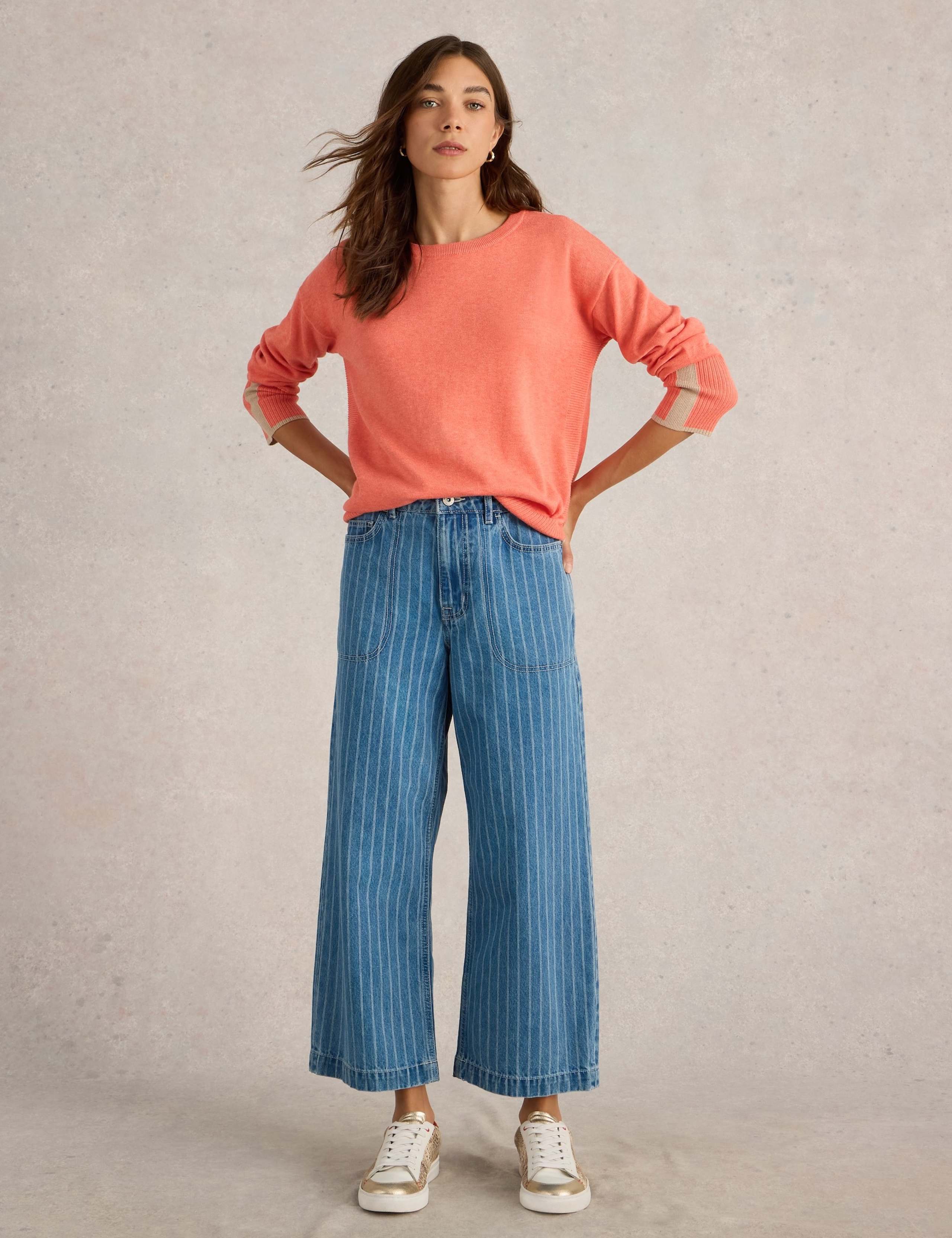 Cotton Blend Crew Neck Jumper 3 of 6