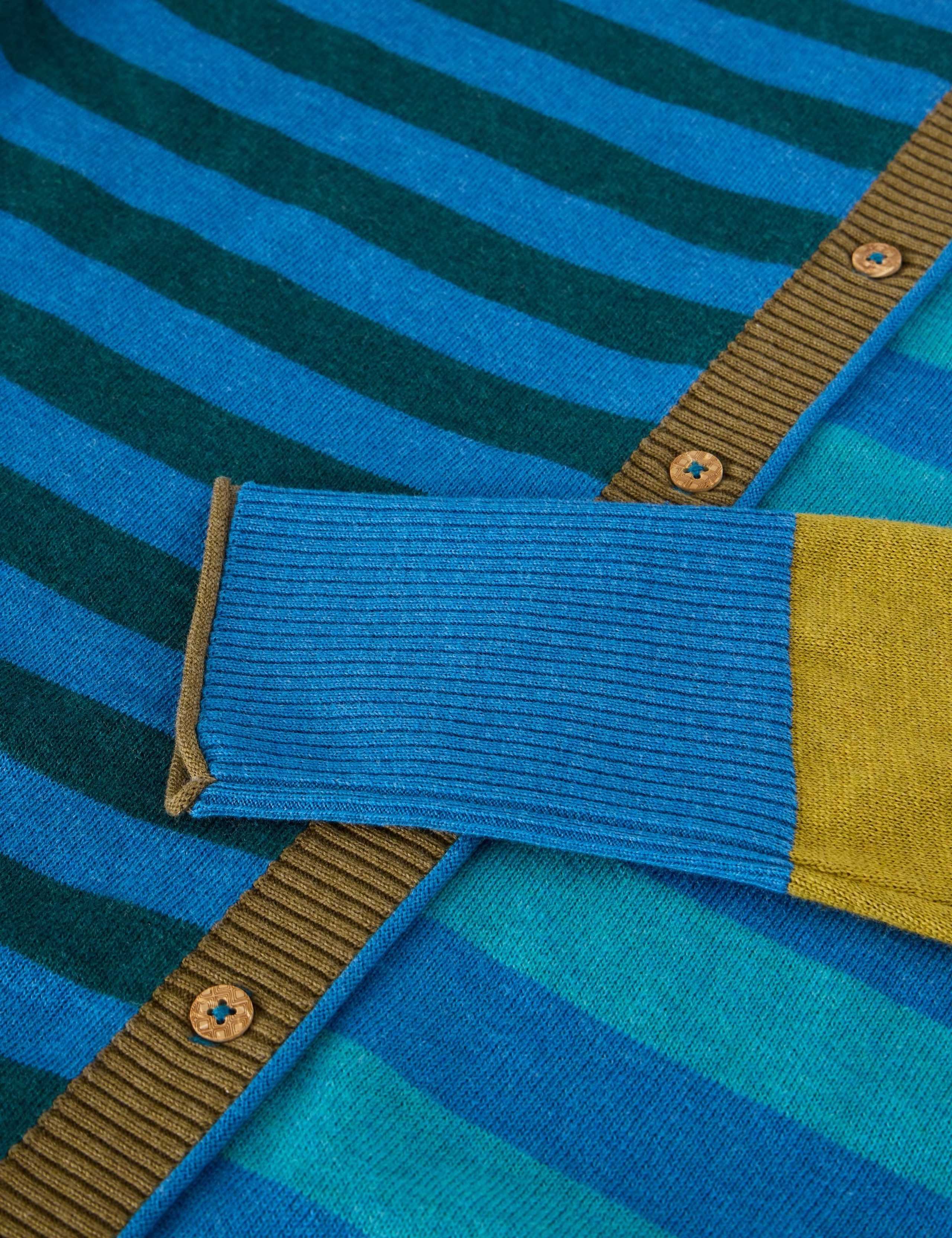 Cotton Blend Striped Crew Neck Jumper 7 of 7