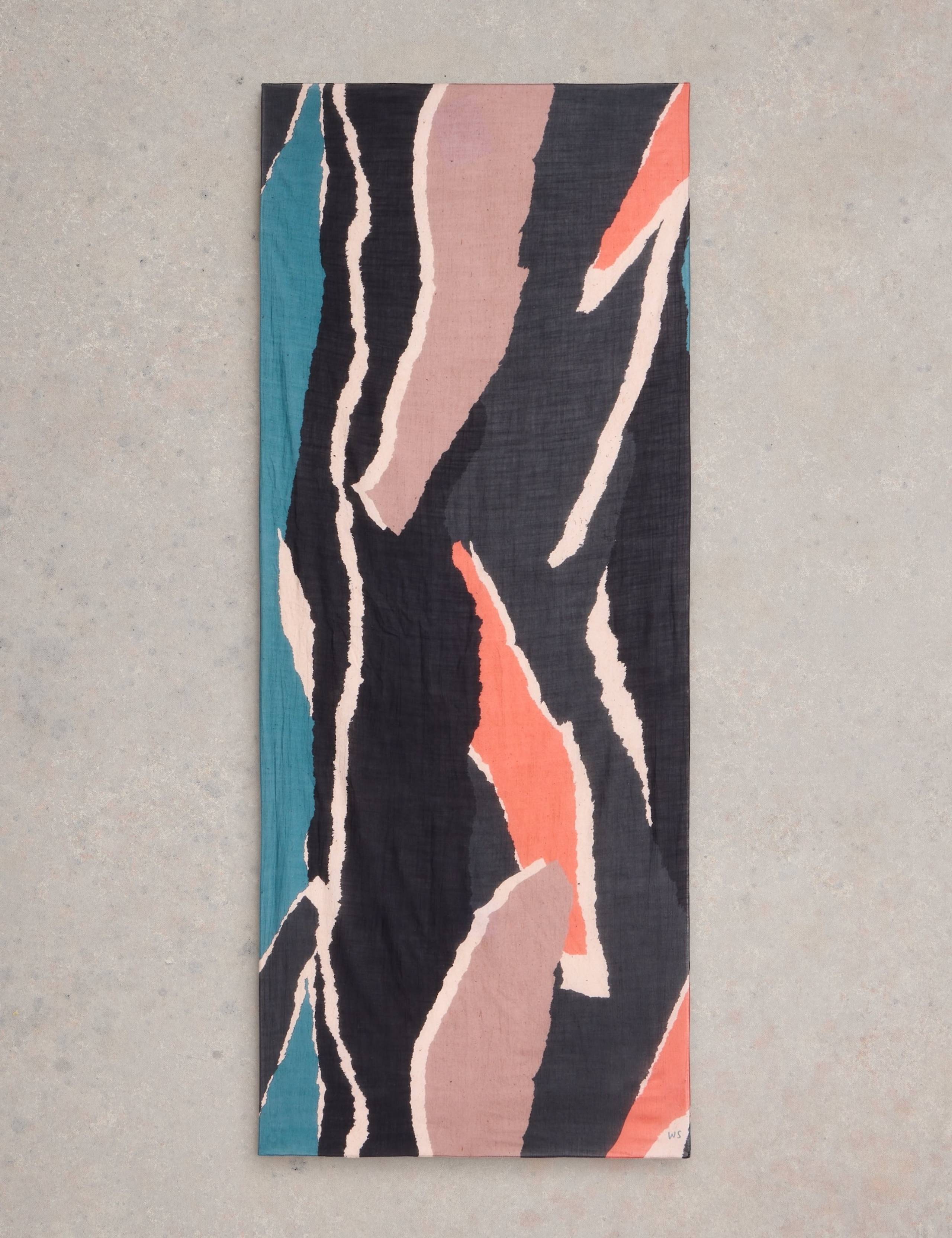 Cotton Blend Printed Scarf 2 of 3