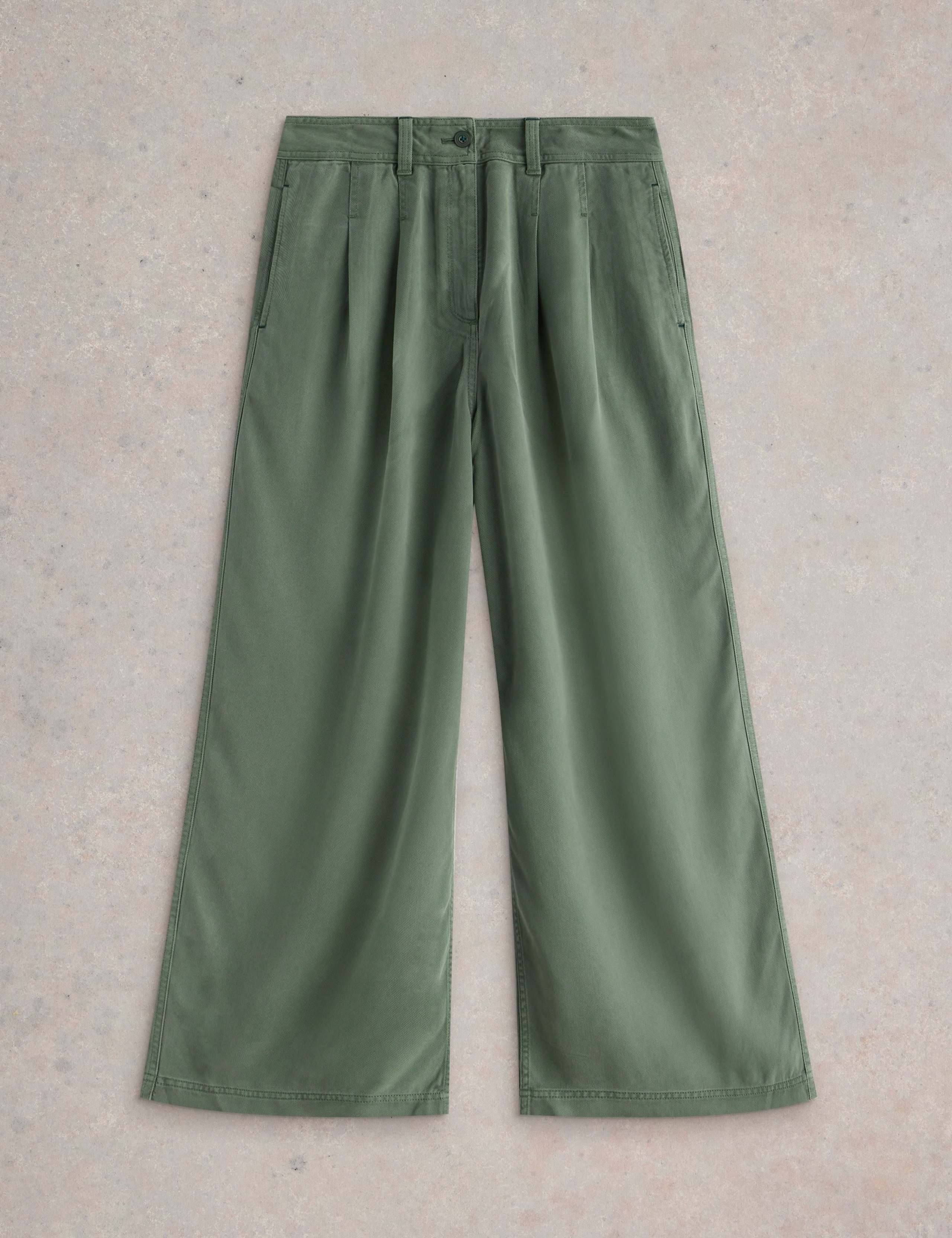 Wool Blend Wide Leg Trousers 2 of 7