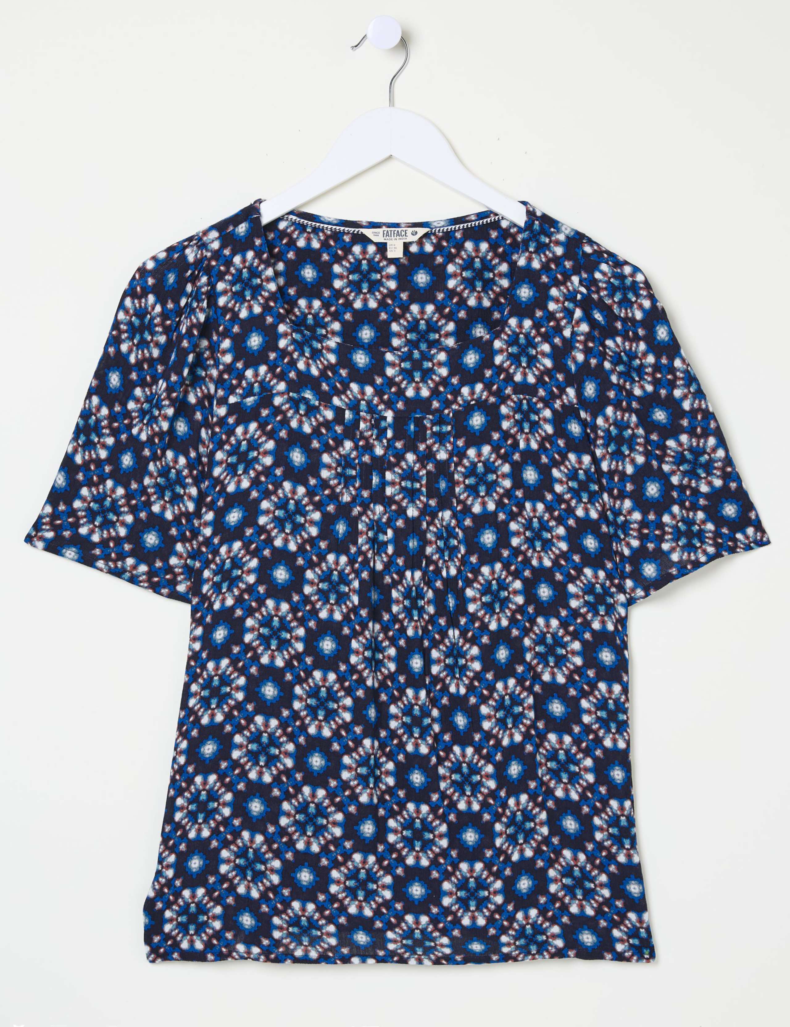 Floral Square Neck Angel Sleeve Blouse 2 of 5