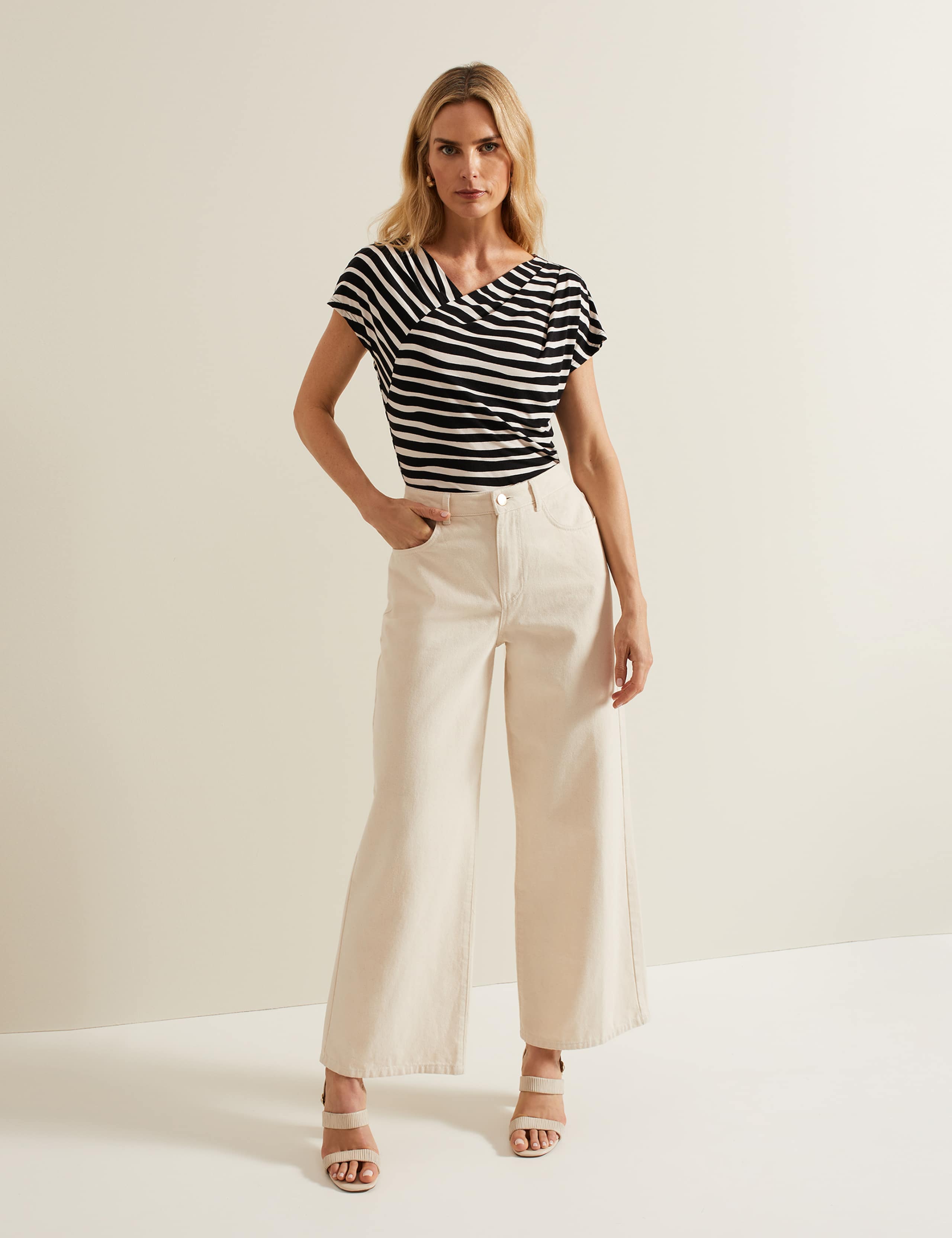 Striped V-Neck Top 3 of 6