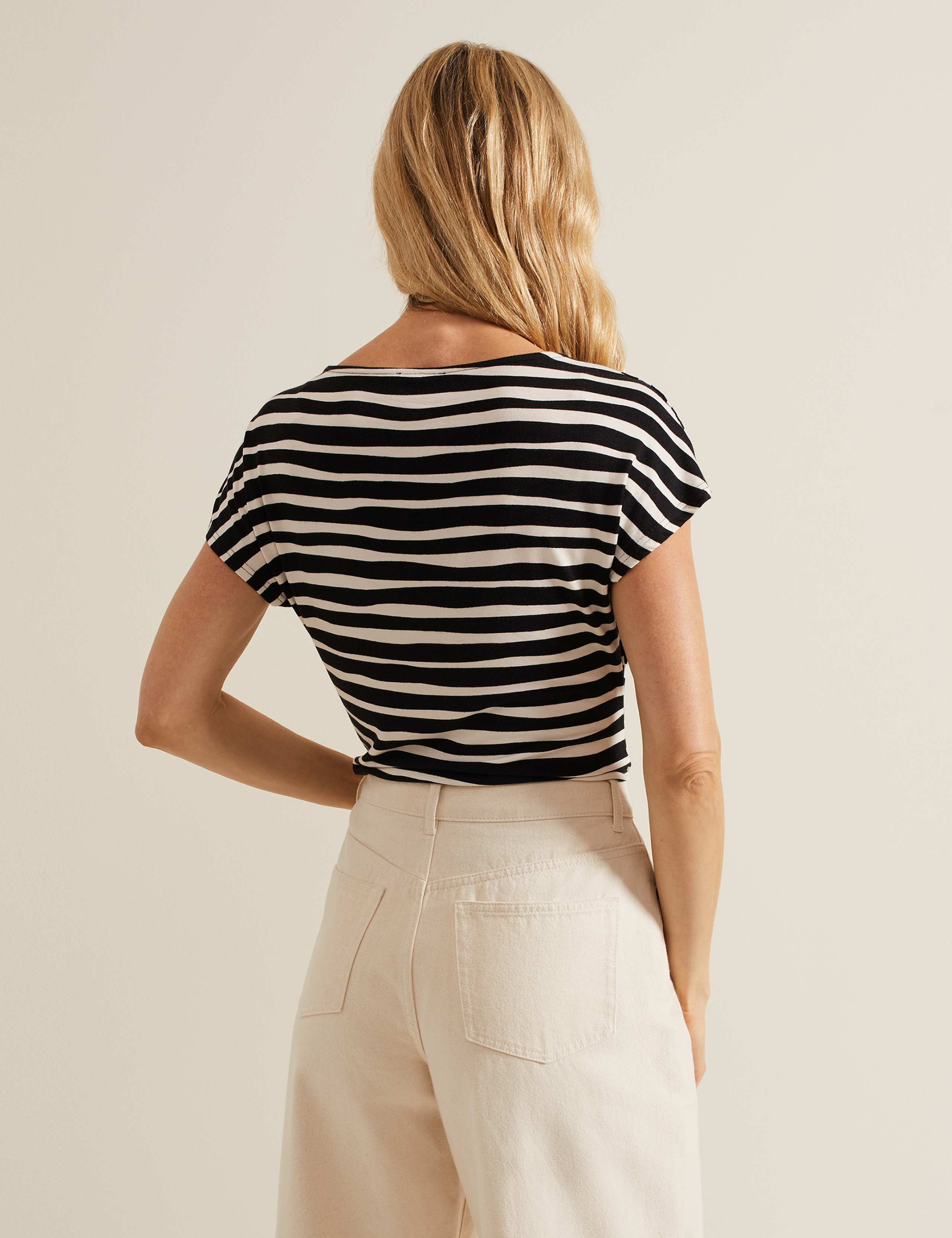 Striped V-Neck Top 4 of 6
