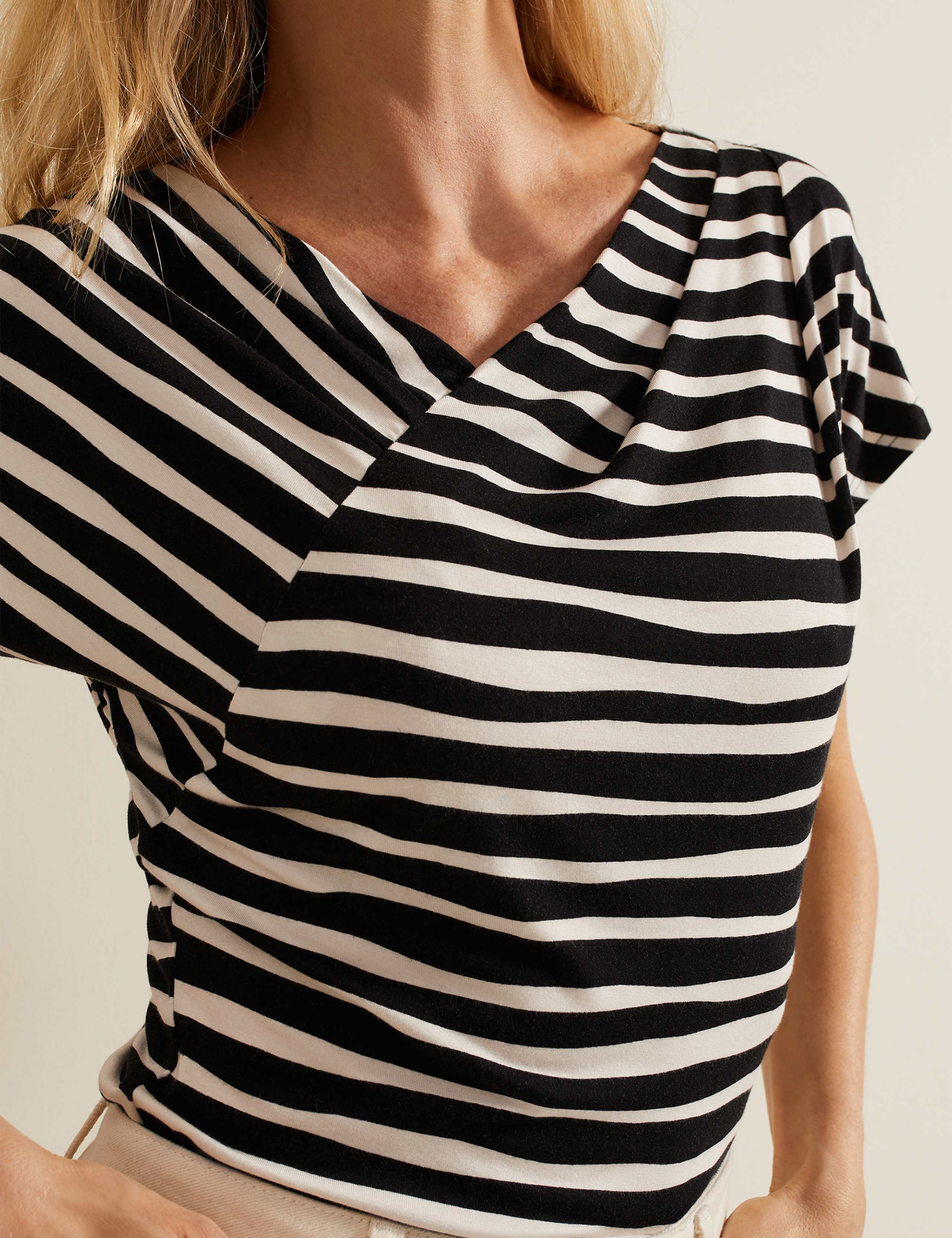 Striped V-Neck Top 6 of 6
