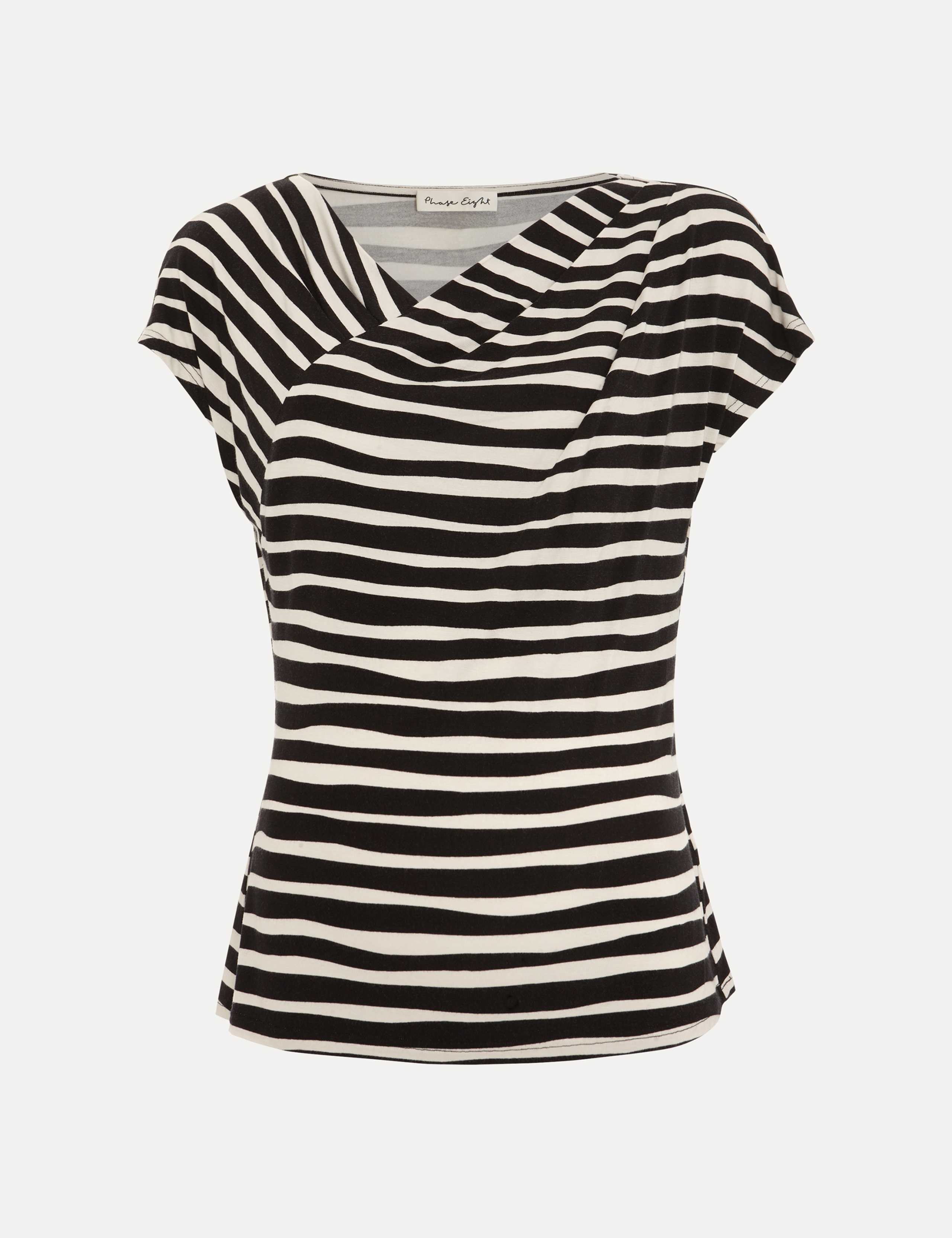 Striped V-Neck Top 2 of 6