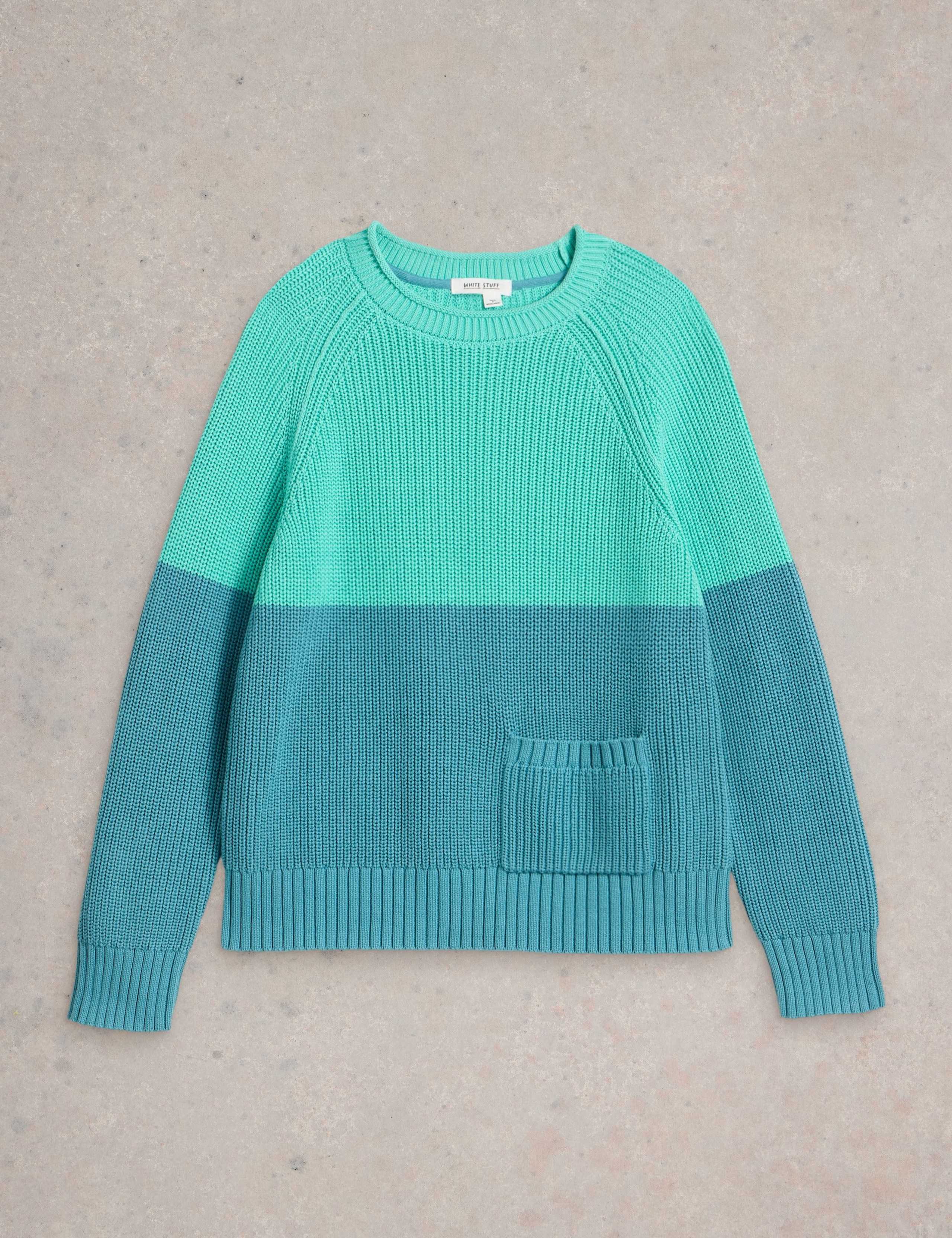 Pure Cotton Textured Crew Neck Jumper 2 of 6