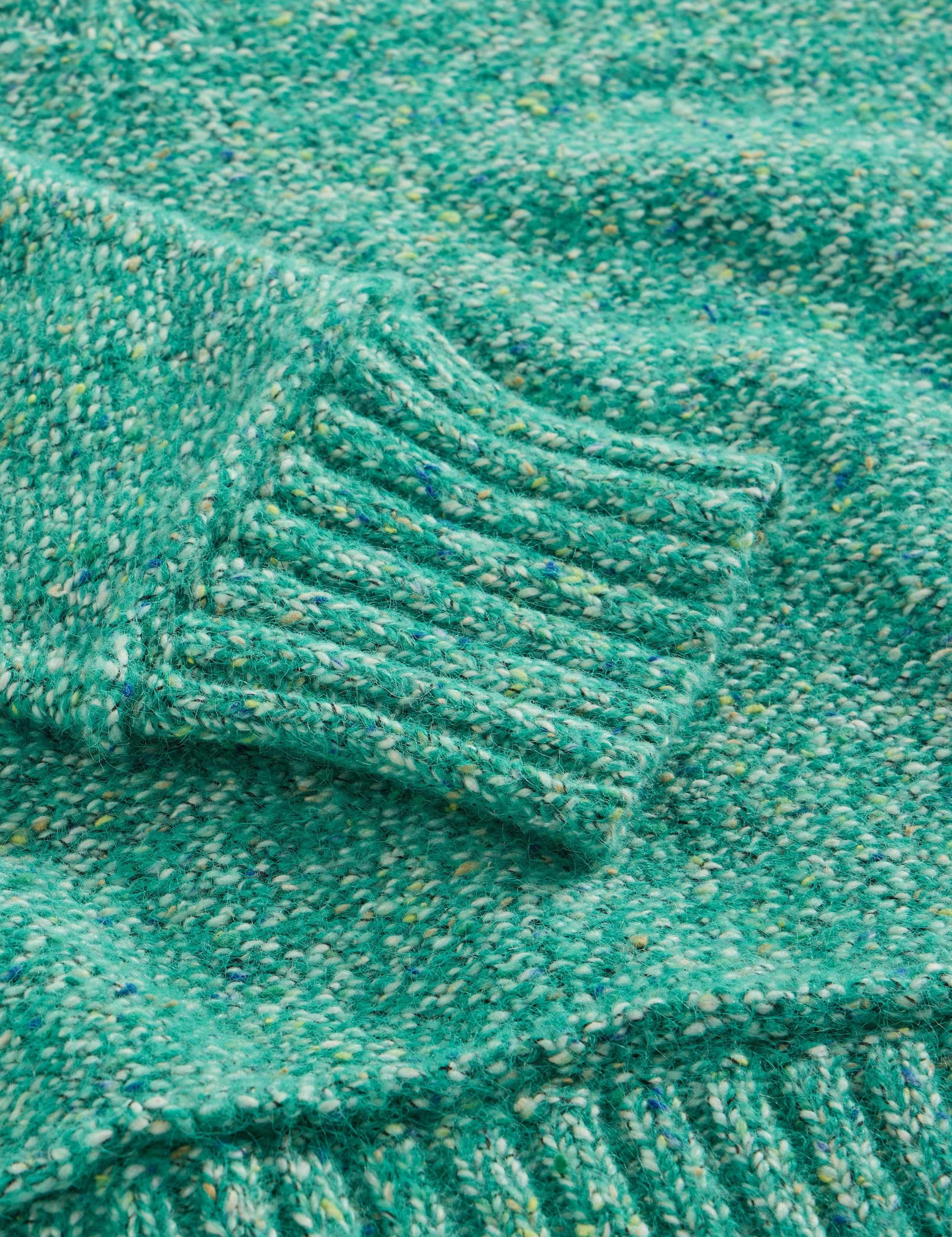 Cotton Rich Textured V-Neck Jumper 6 of 6
