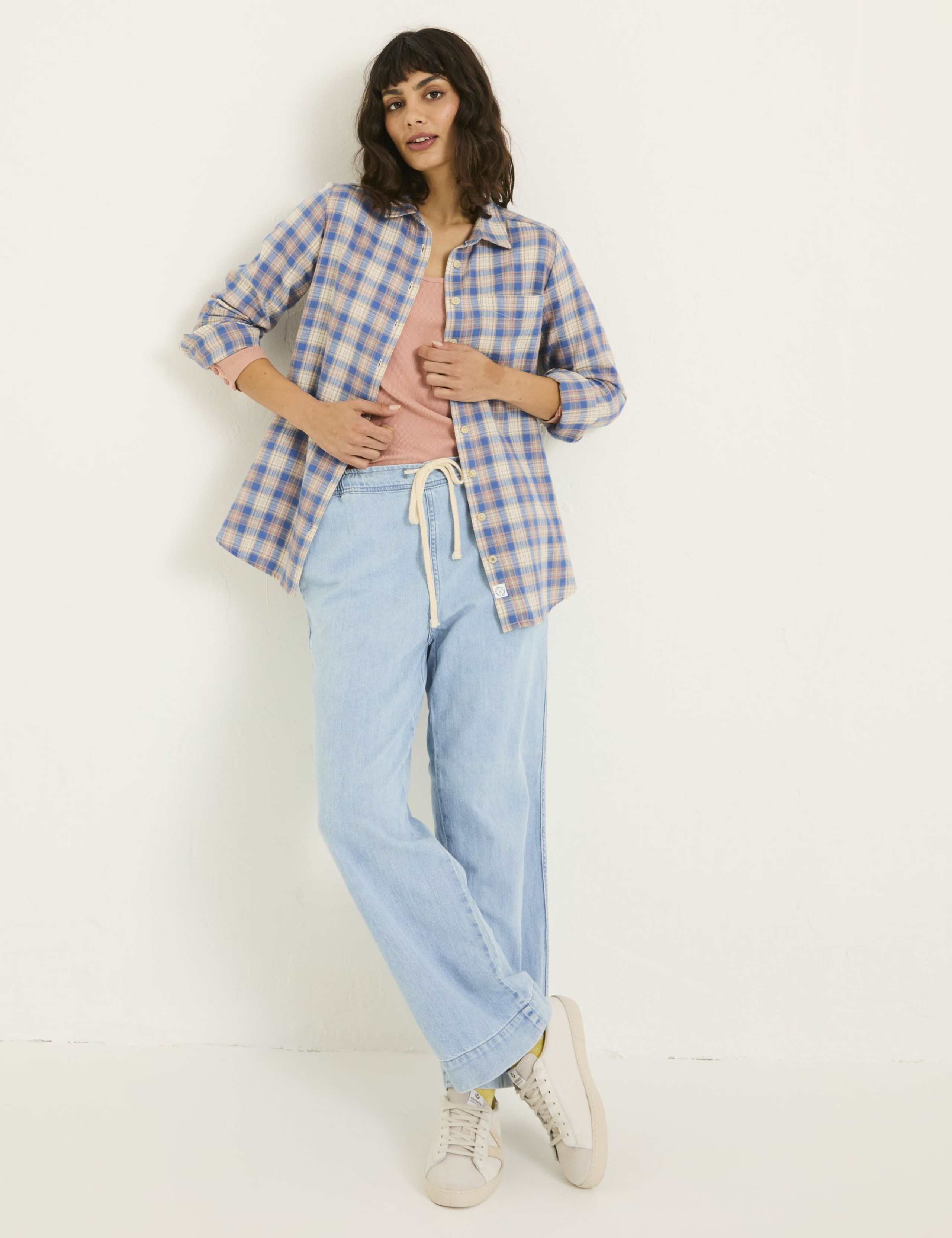 Pure Cotton Checked Collared Shirt 3 of 5