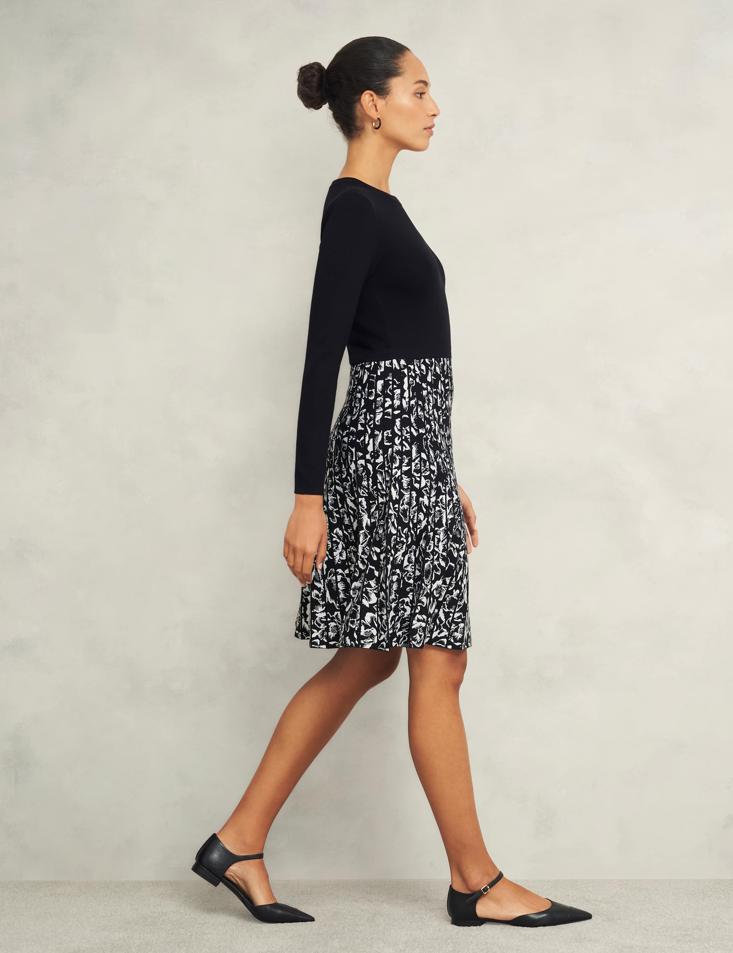 Floral Knee Length Jumper Dress 6 of 8