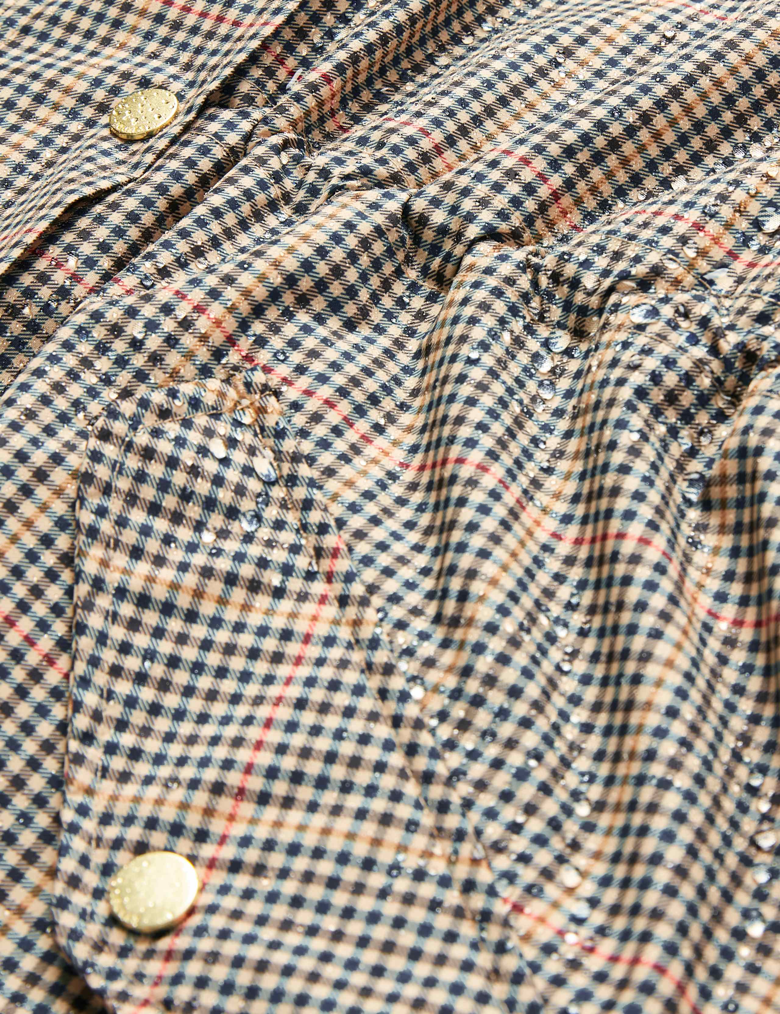 Waterproof Checked Lightweight Raincoat 8 of 8