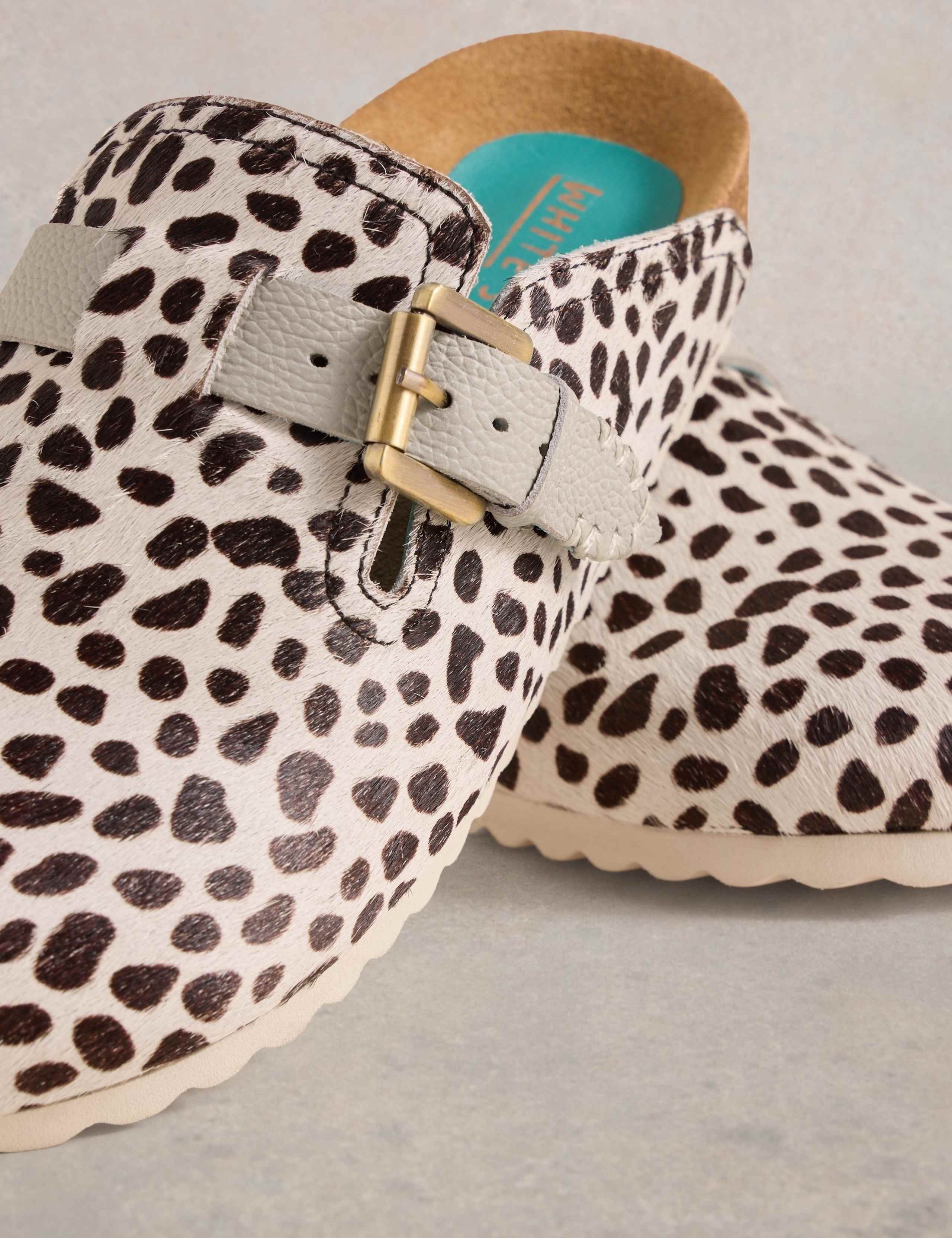 Suede Animal Print Mules 4 of 4