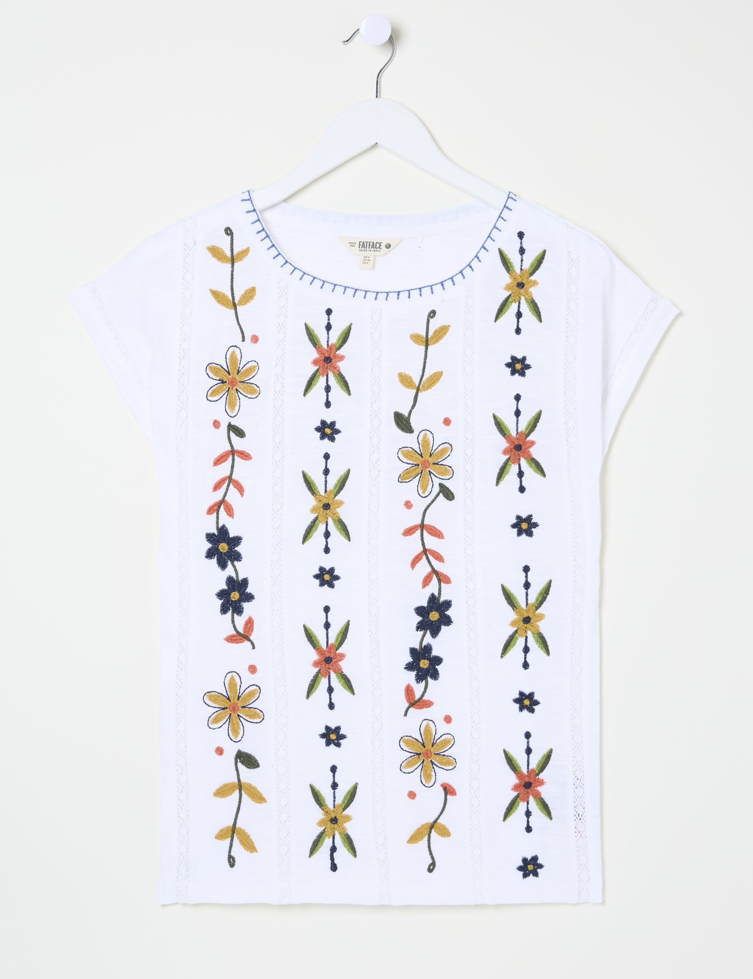 Cotton Rich Embroidered T-Shirt 2 of 6