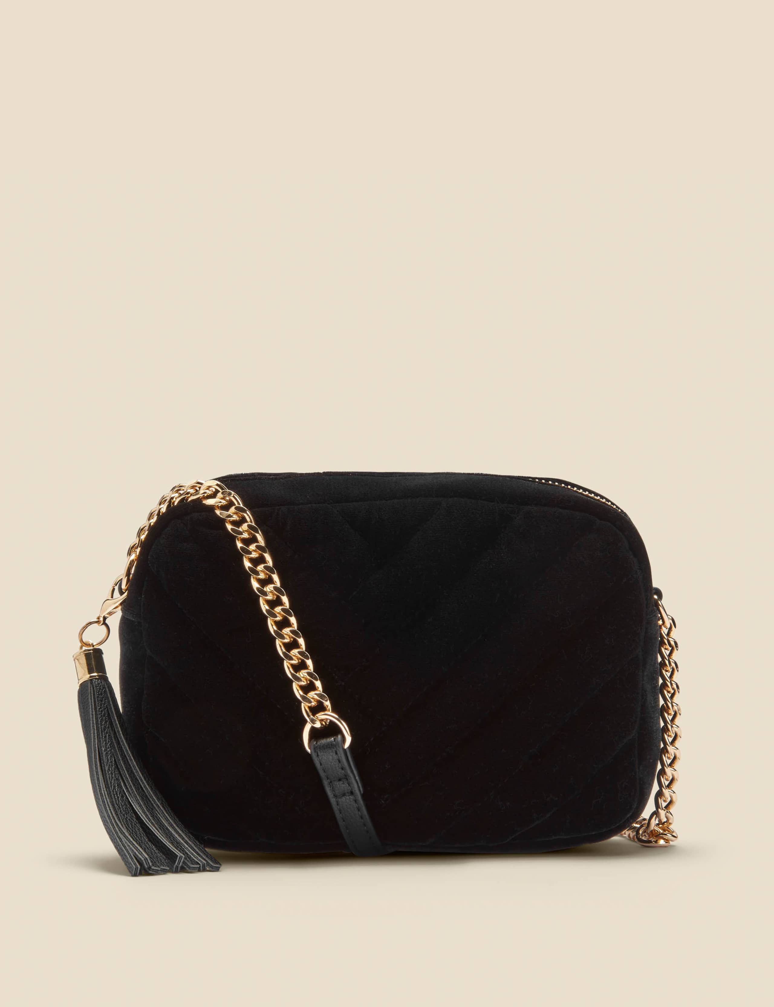 Quilted Chain Strap Cross Body Bag 2 of 3