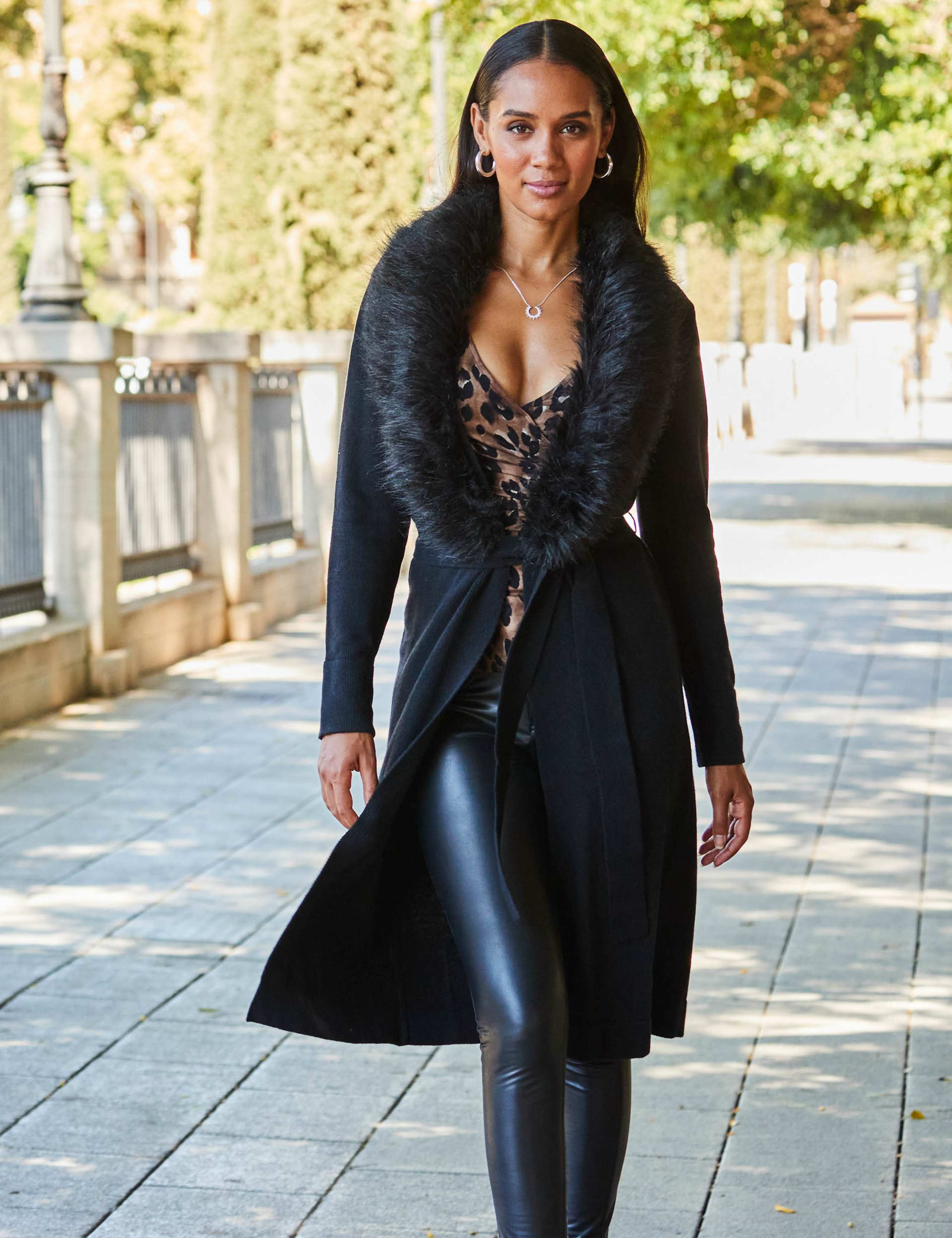 Belted Longline Cardigan 1 of 5