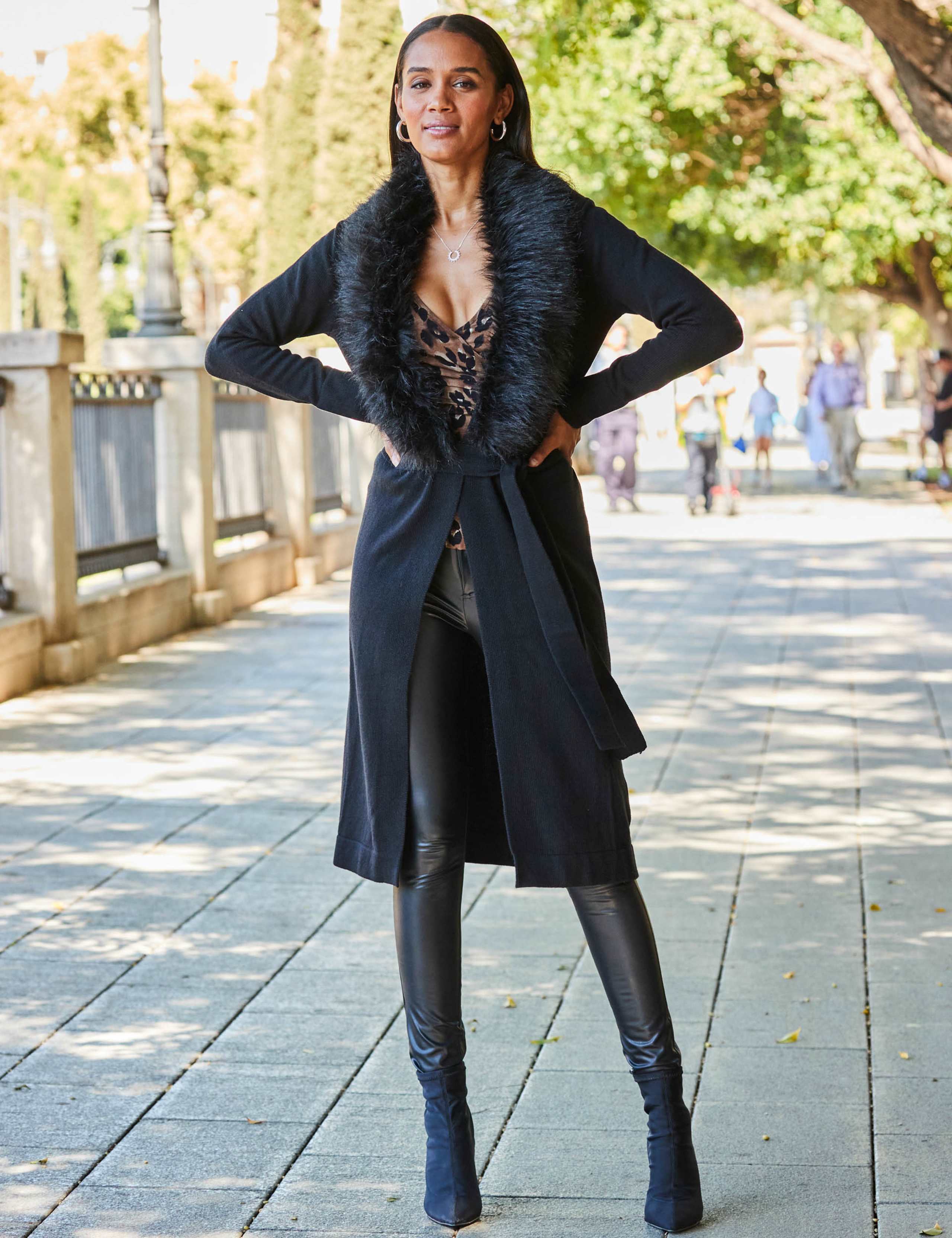 Belted Longline Cardigan 2 of 5