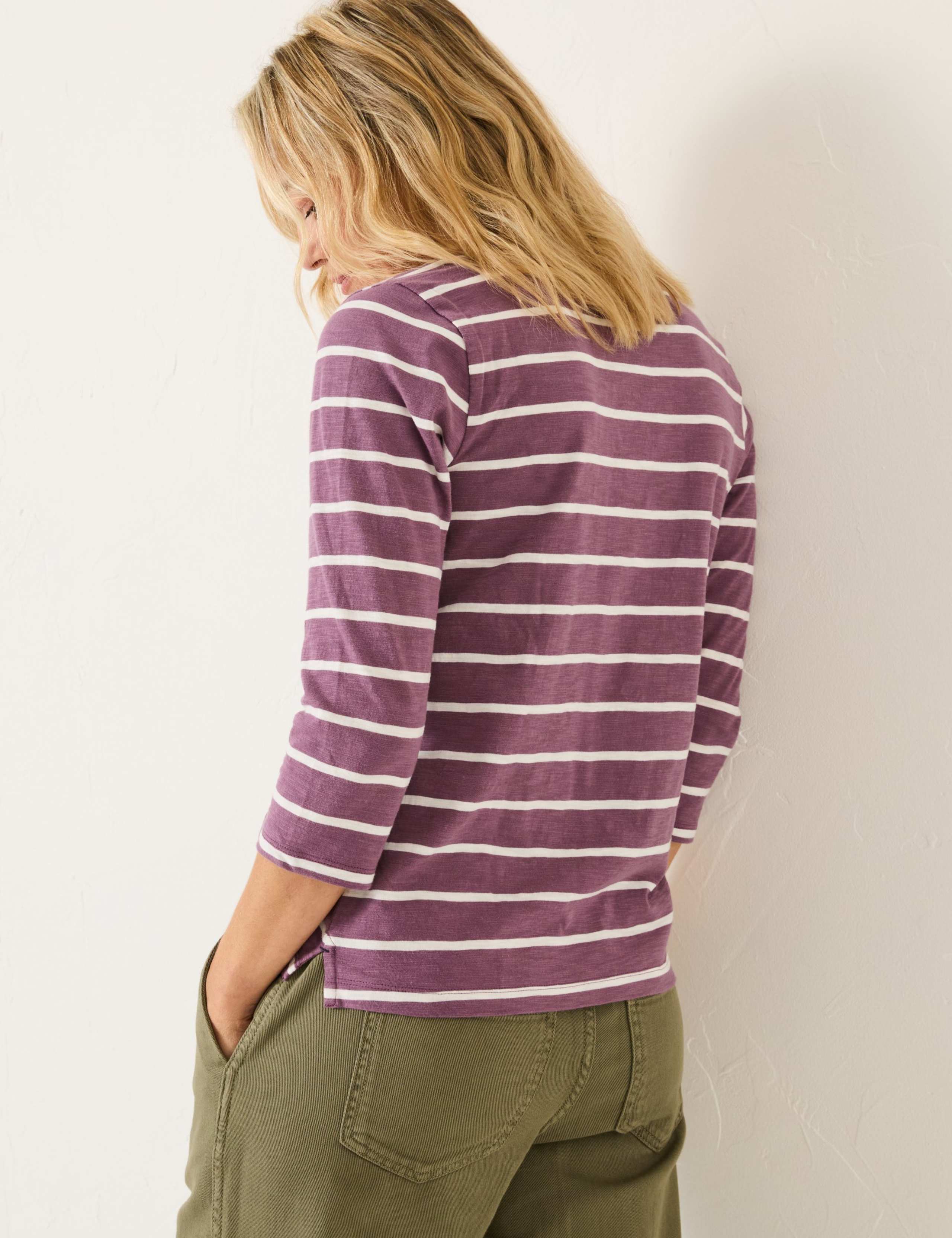 Pure Cotton Striped T-Shirt 3 of 5