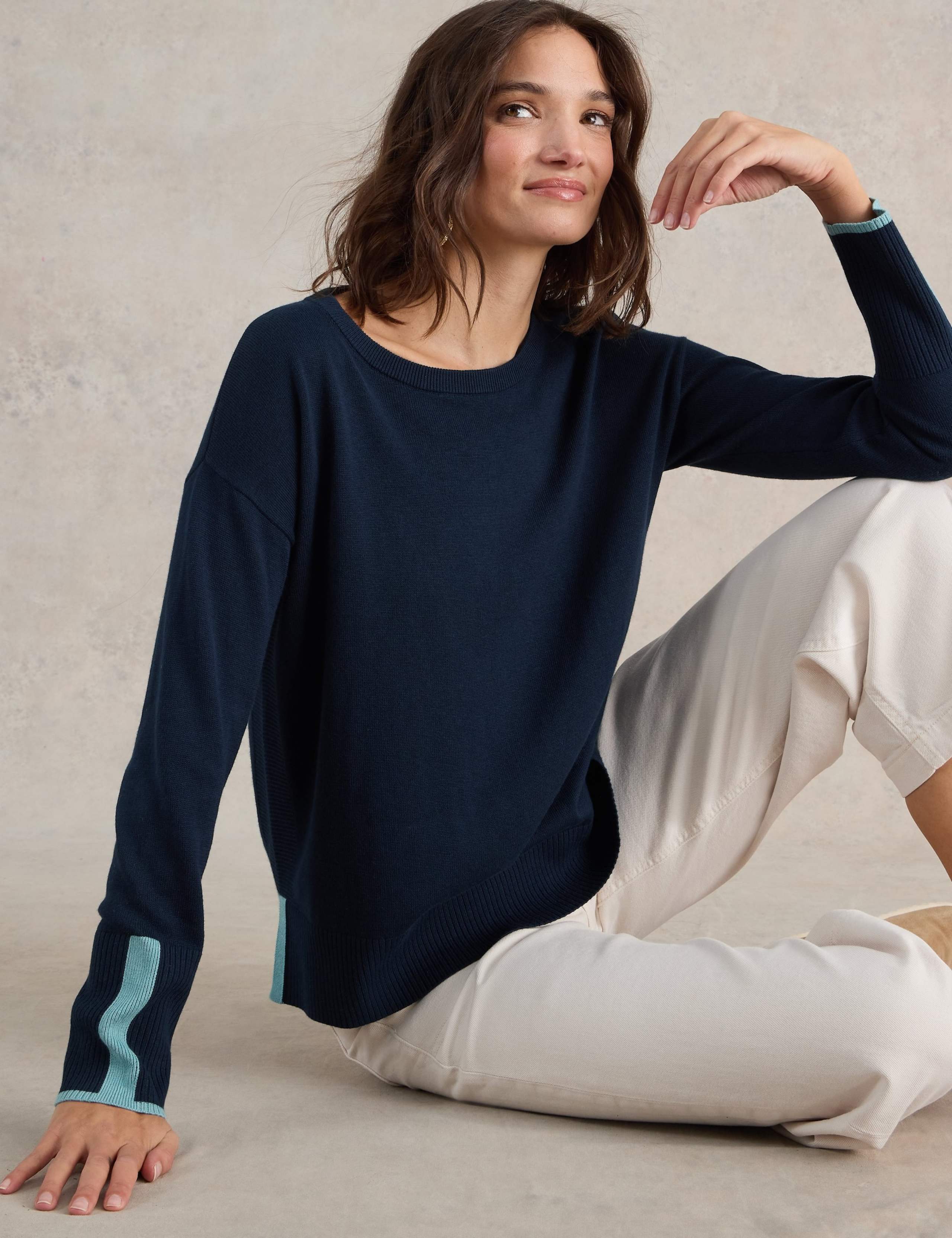 Cotton Rich Crew Neck Jumper 4 of 6
