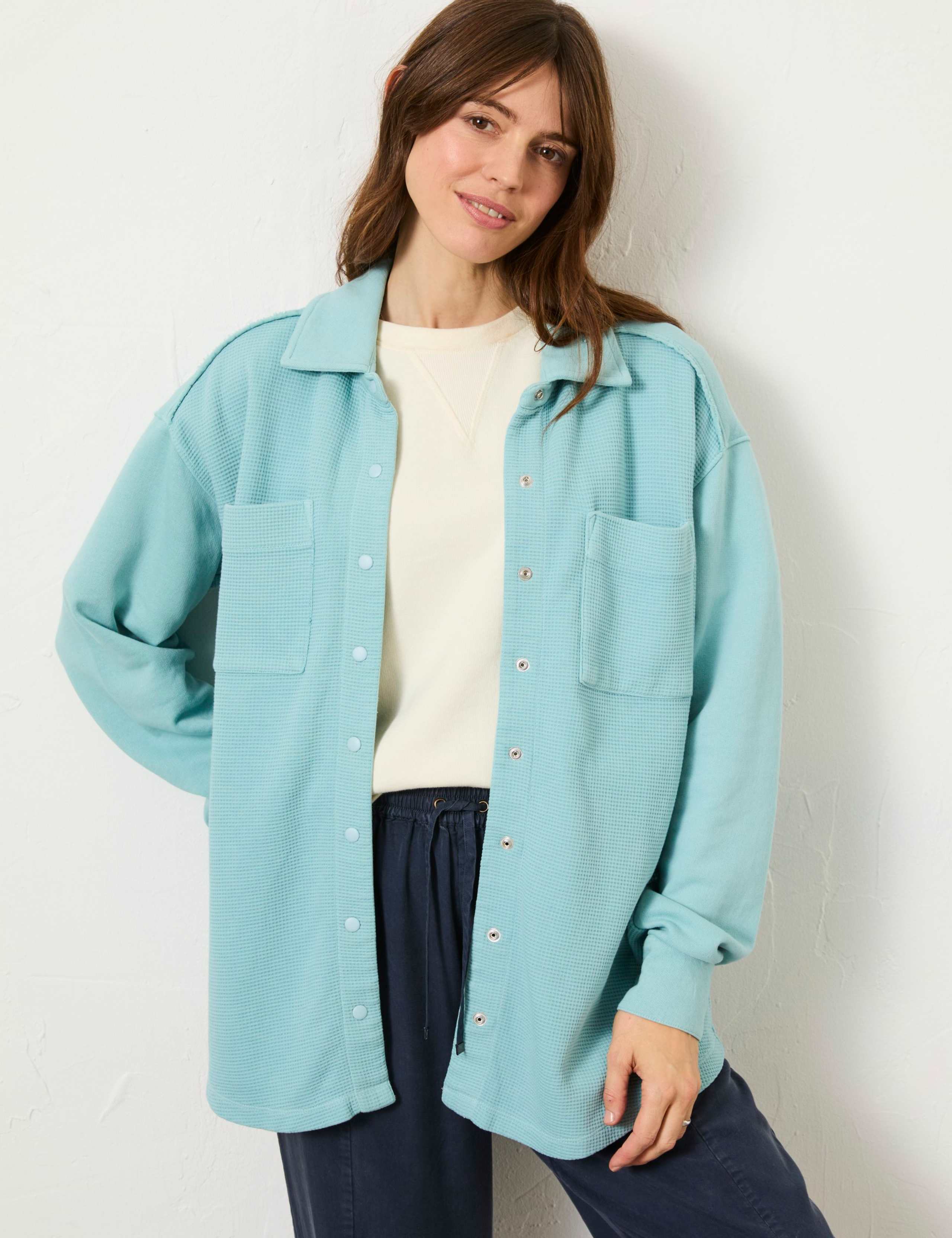 Pure Cotton Waffle Collared Shirt 5 of 6