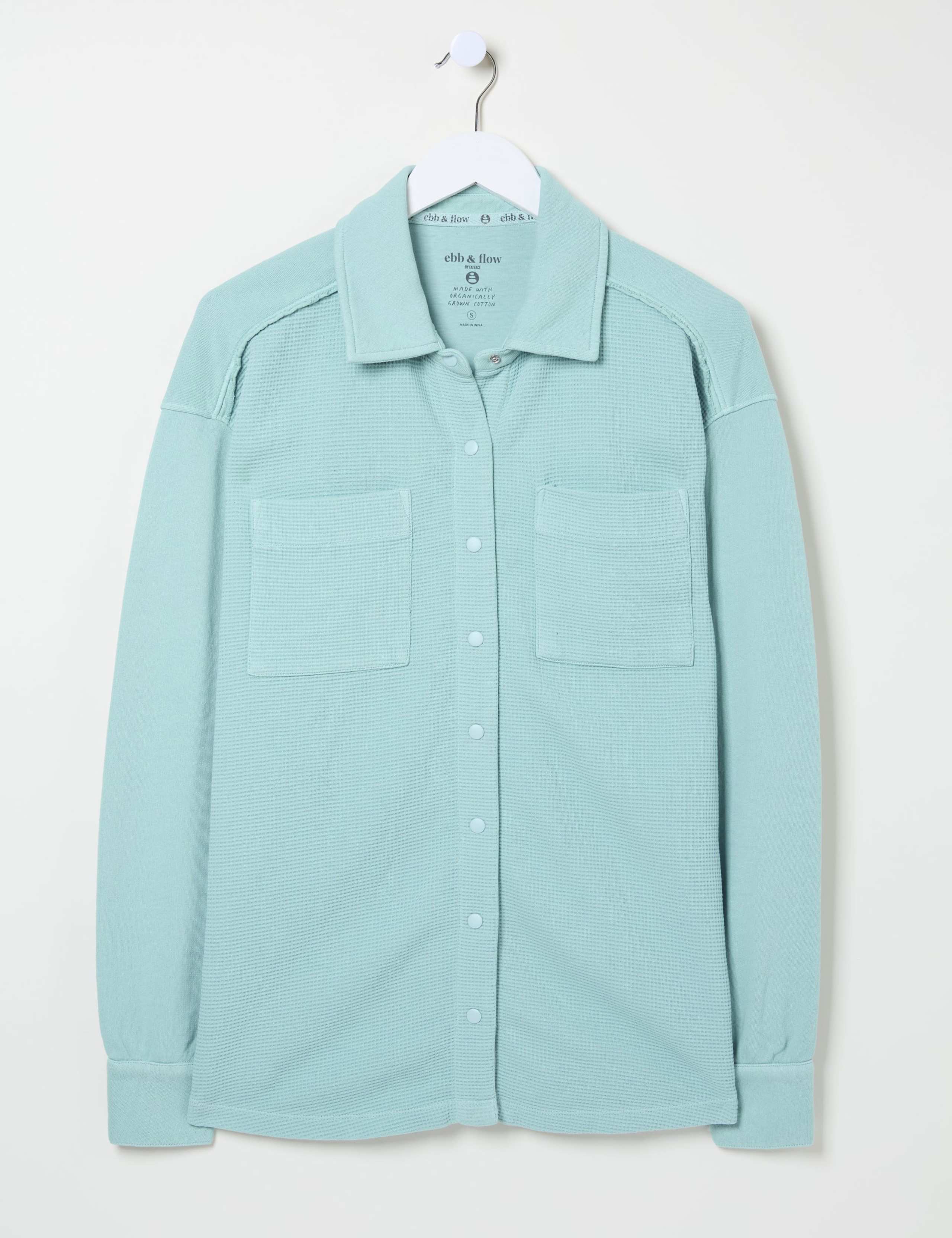 Pure Cotton Waffle Collared Shirt 2 of 6