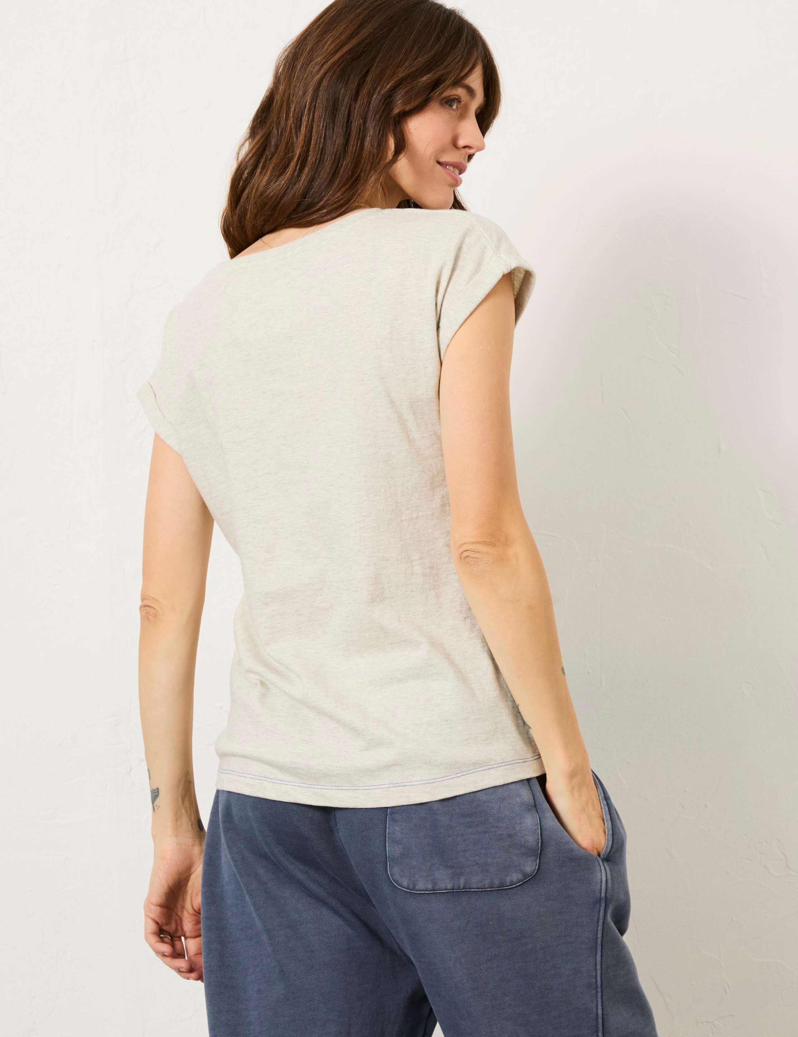 Pure Cotton Slogan T-Shirt 4 of 5