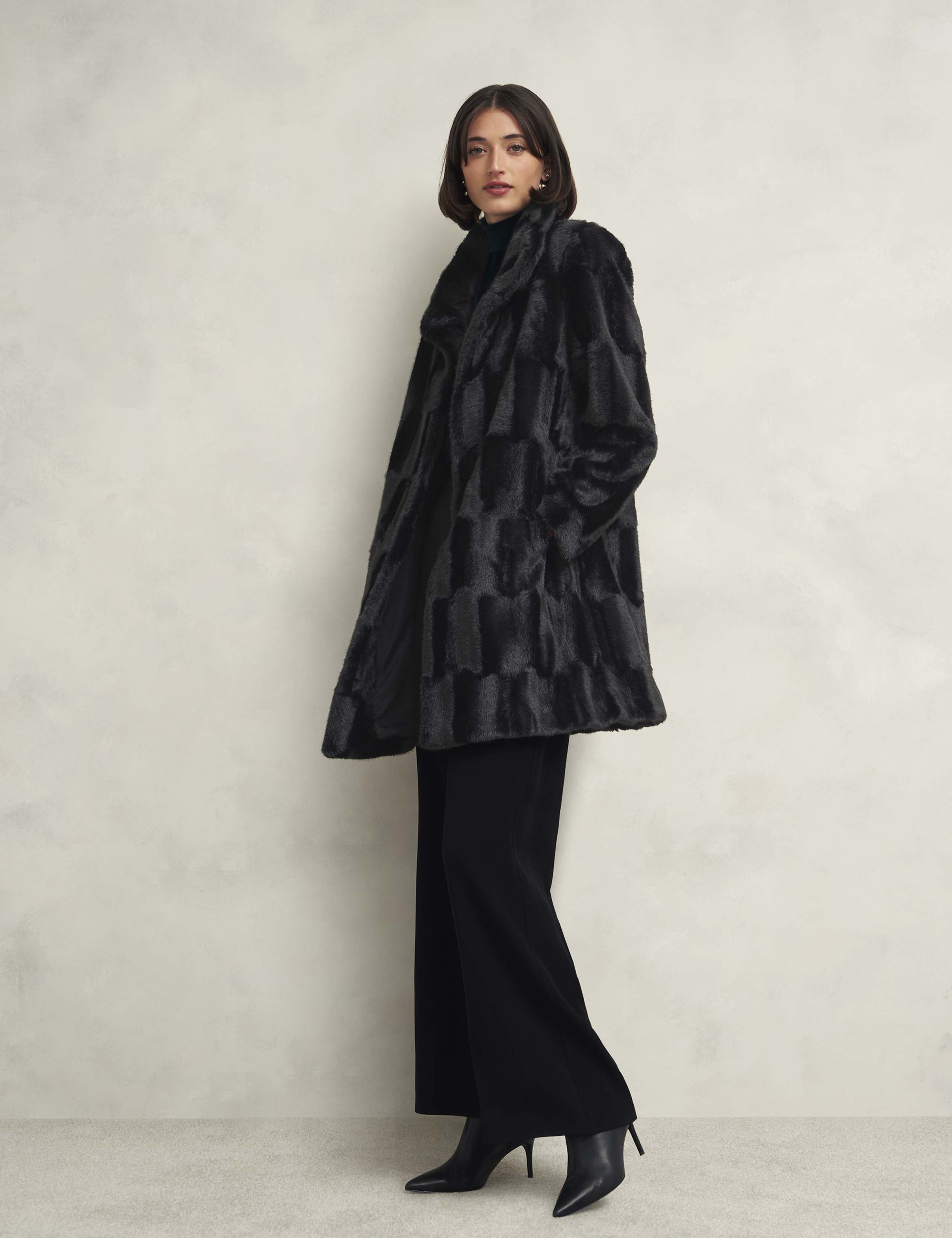 Faux Fur Longline Coat 3 of 6