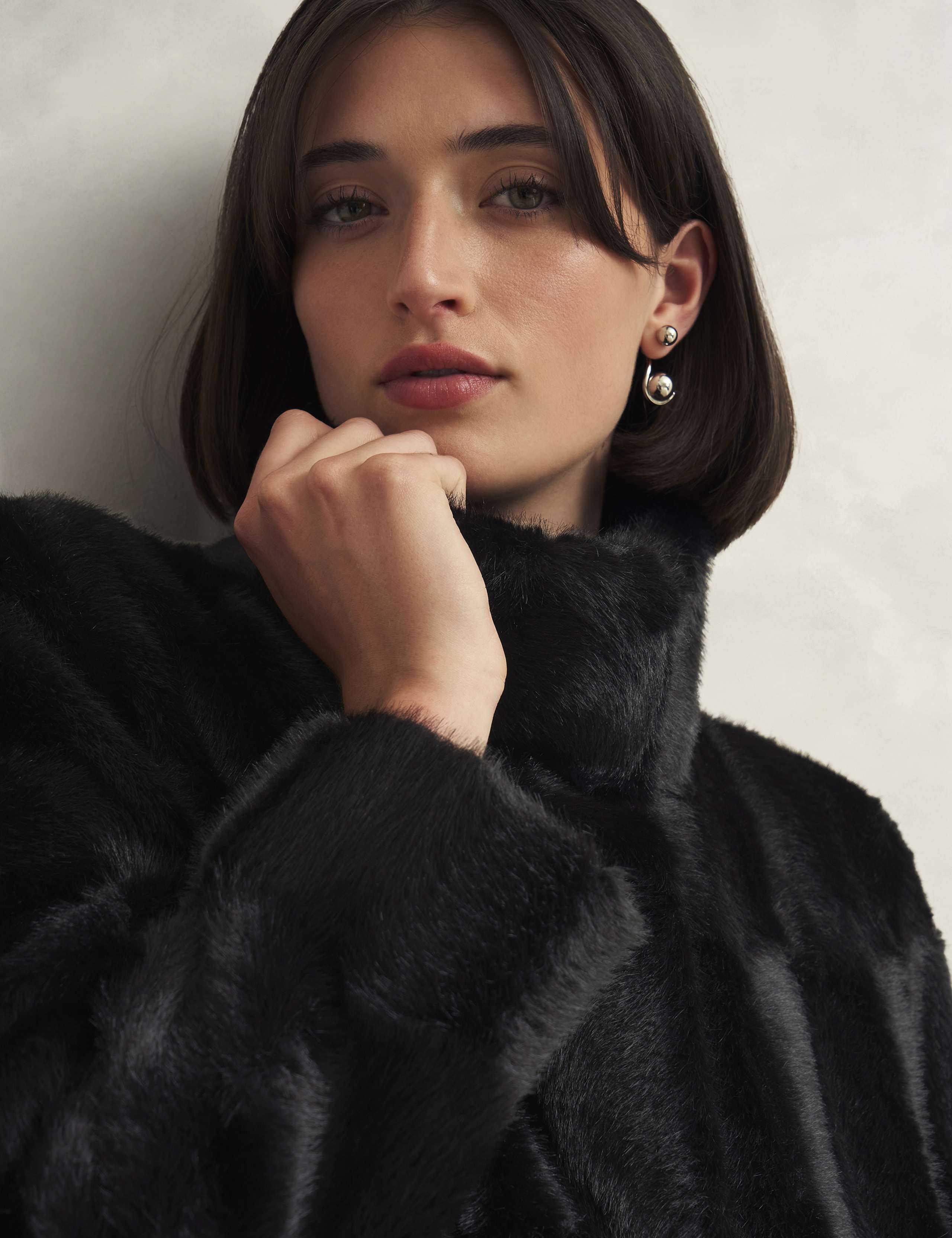 Faux Fur Longline Coat 5 of 6