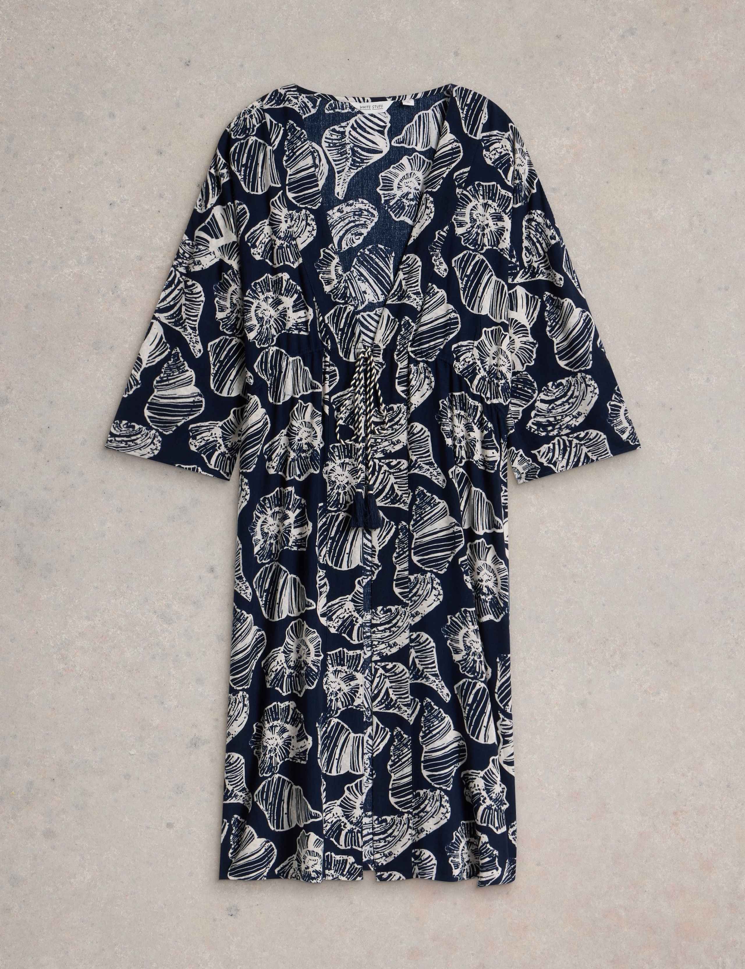 Shell Print Kimono Wrap 2 of 7