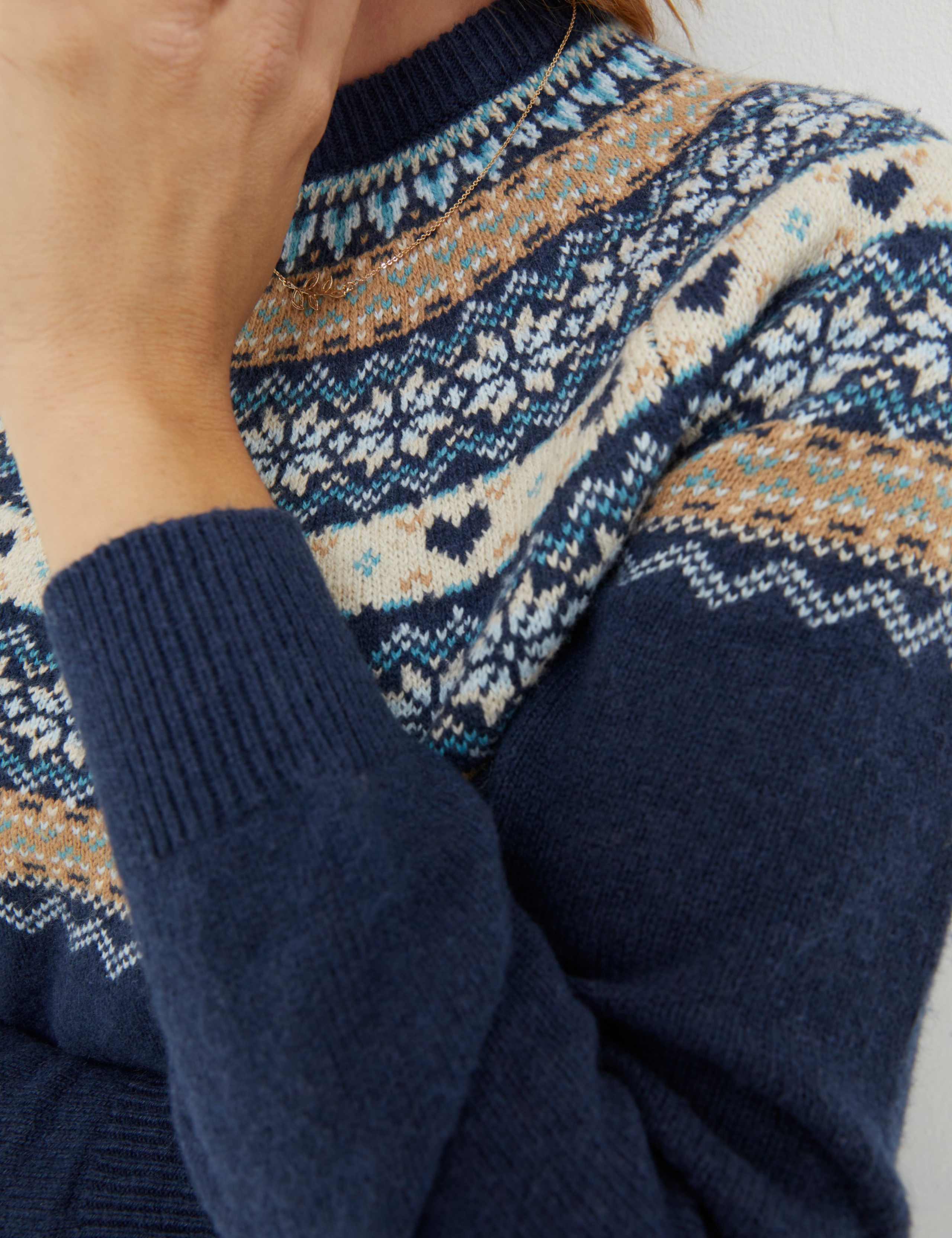 Cotton Rich Fair Isle Knitted Top 4 of 5