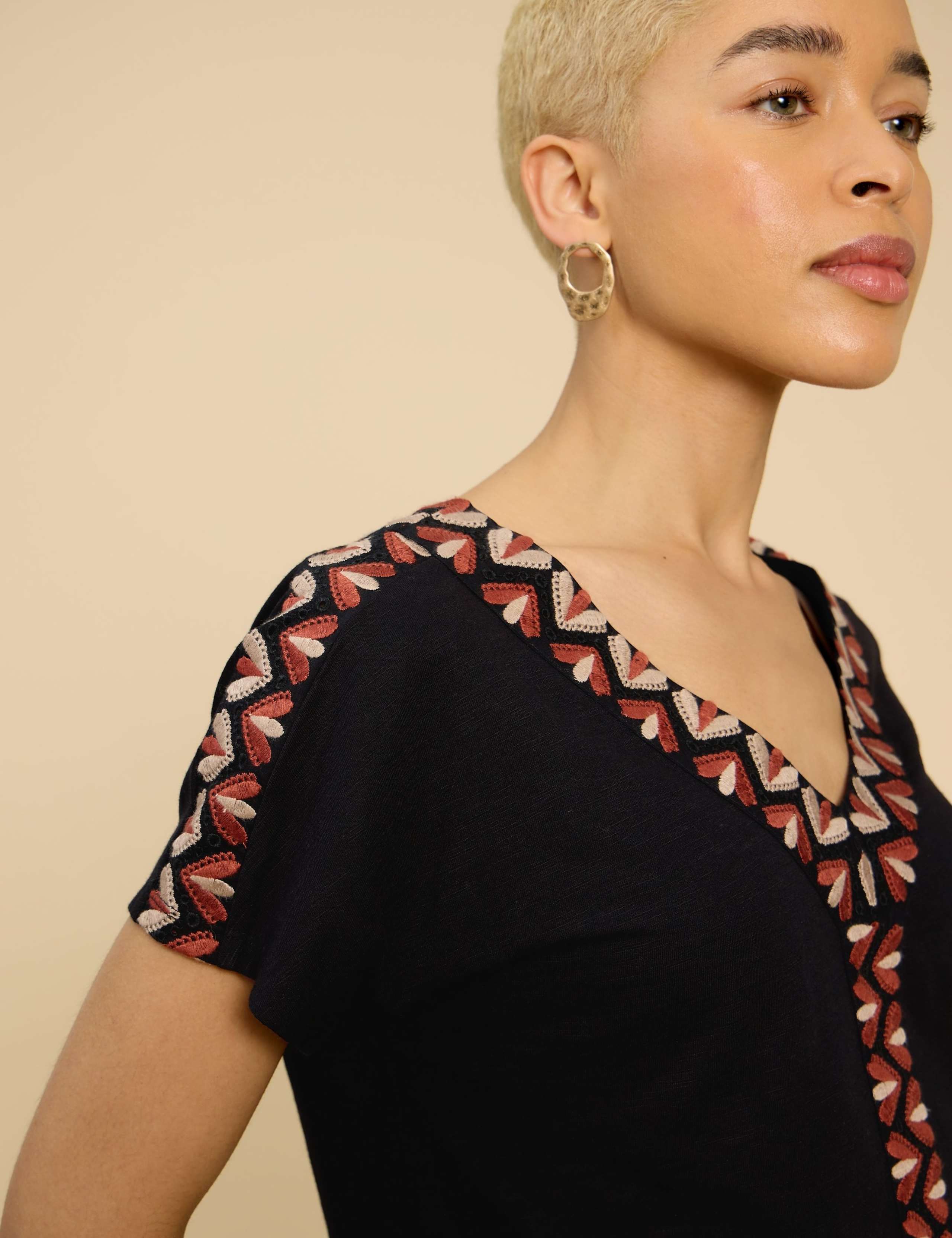 Cotton Rich Embroidered Top 5 of 6