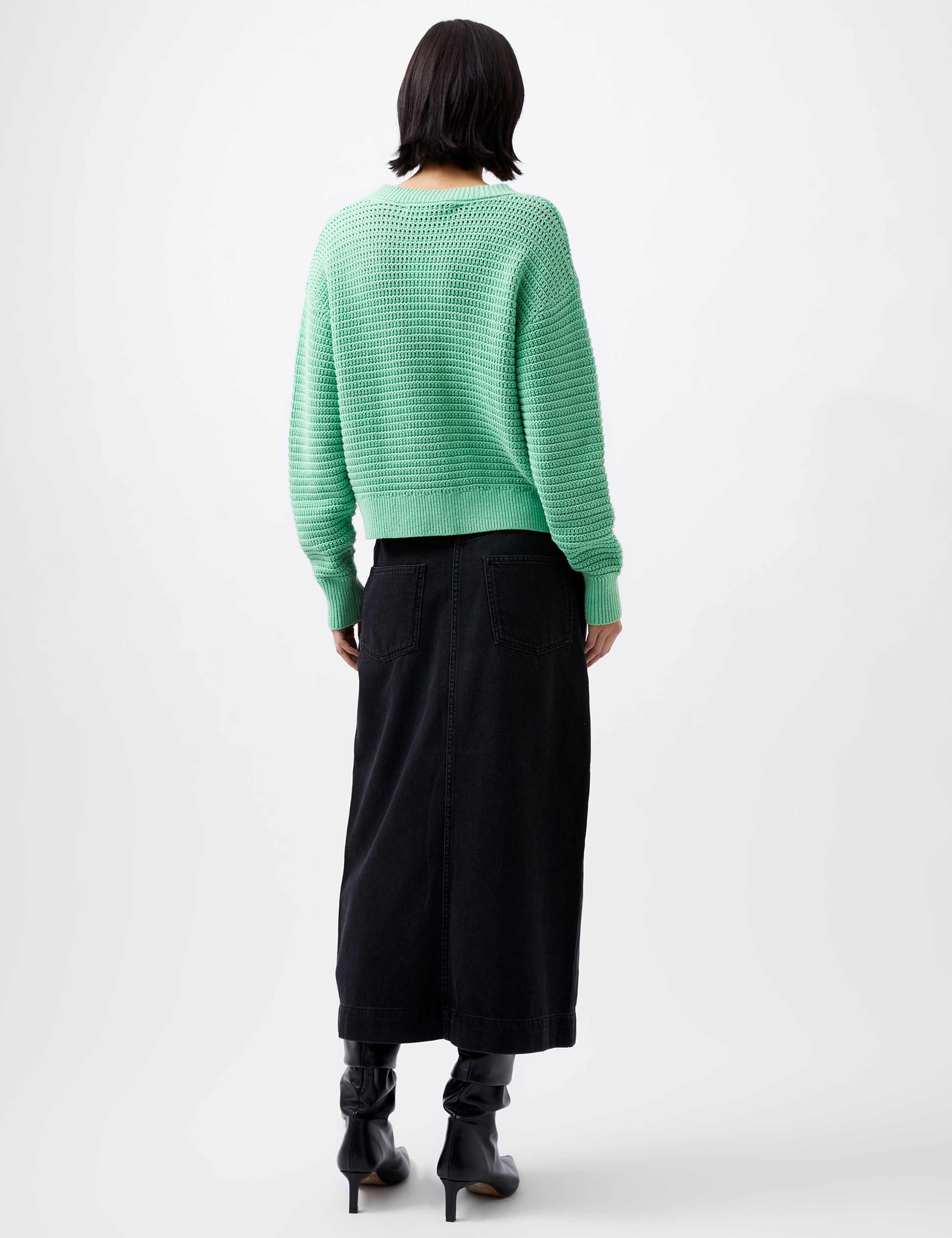 Textured Knit V-Neck Cardigan