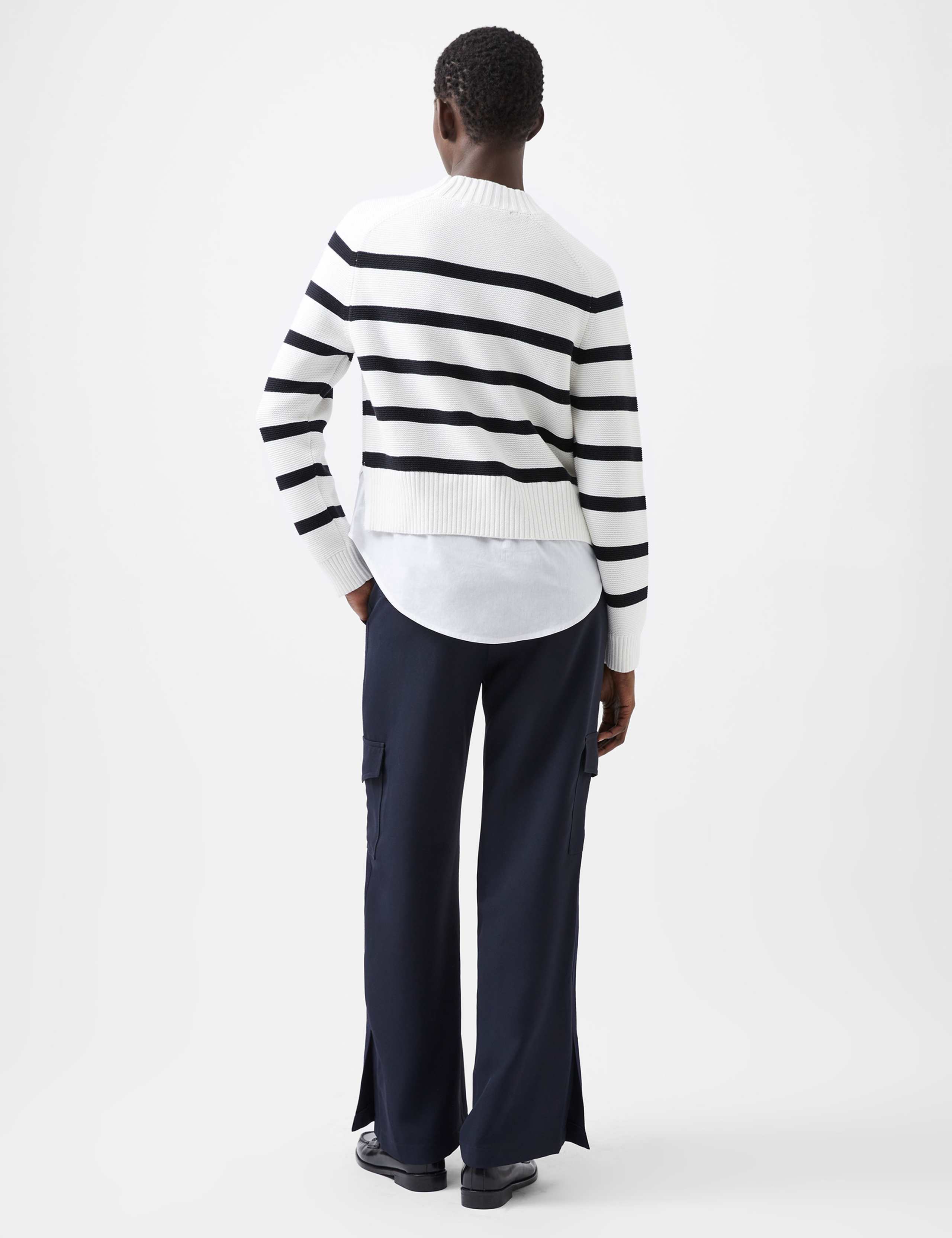 Pure Cotton Striped Jumper 2 of 3
